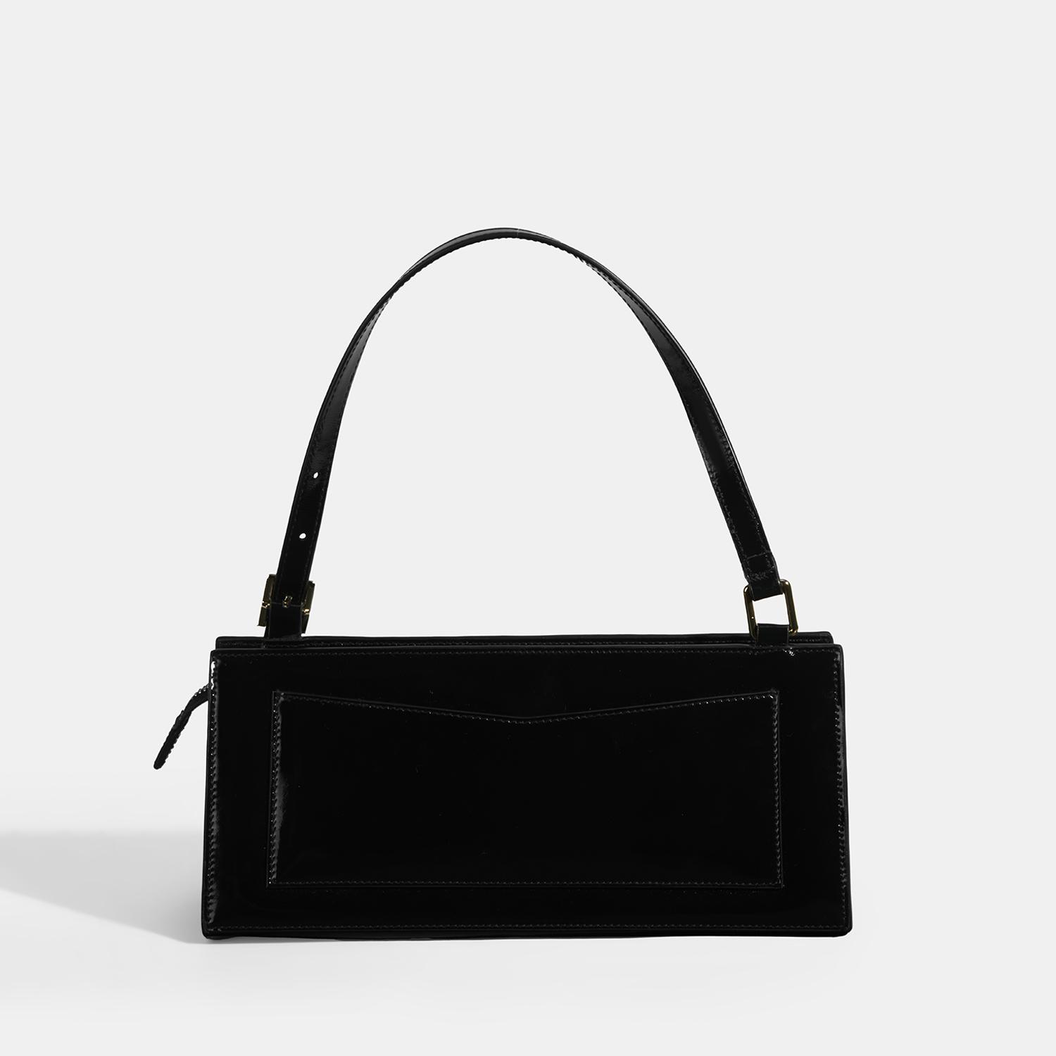 Siyah Kadın Deri Omuz Çantası