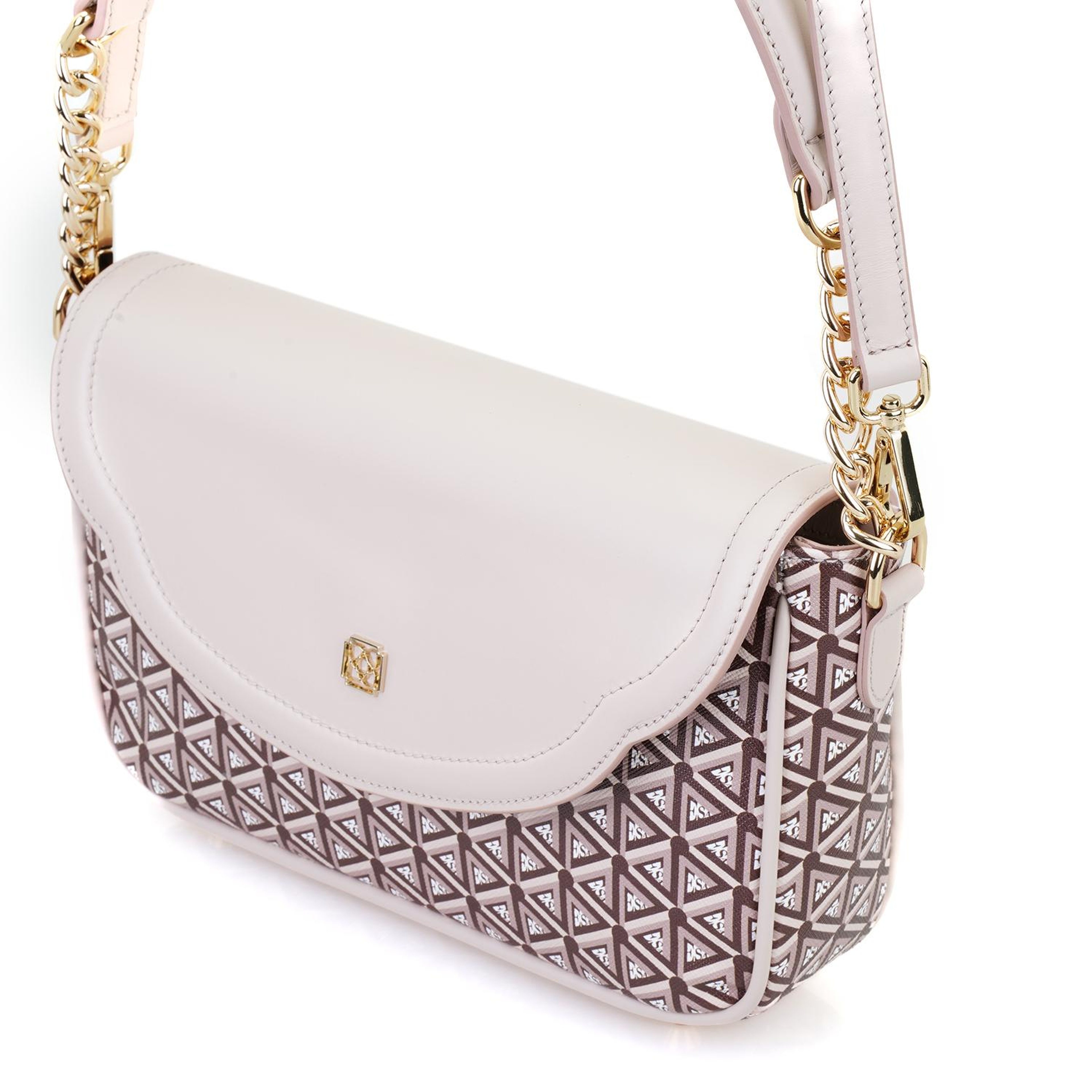 Plante Bej Kadın Monogram Omuz Çantası