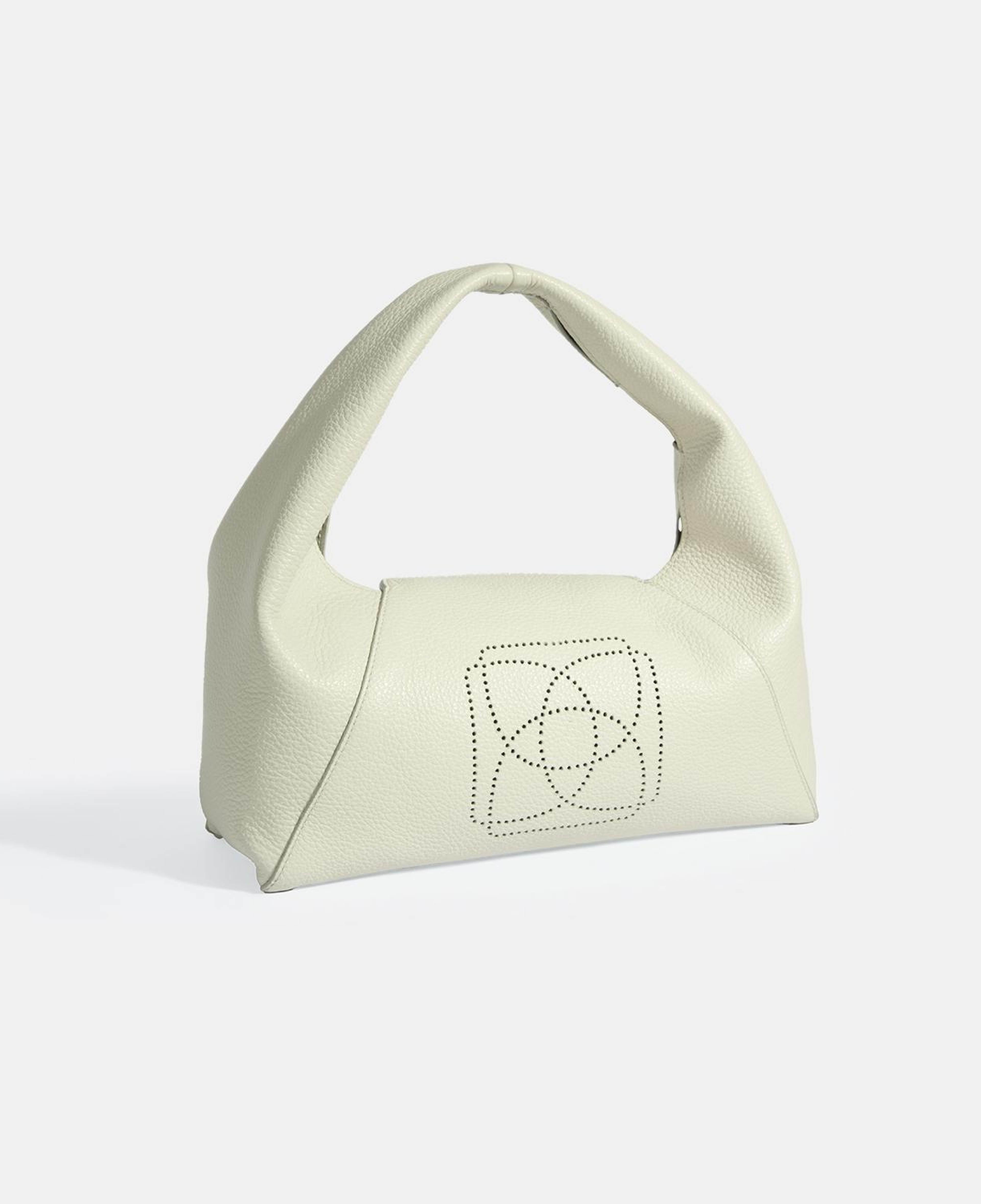 Kadın Beyaz Logo Baskılı Deri El Çantası