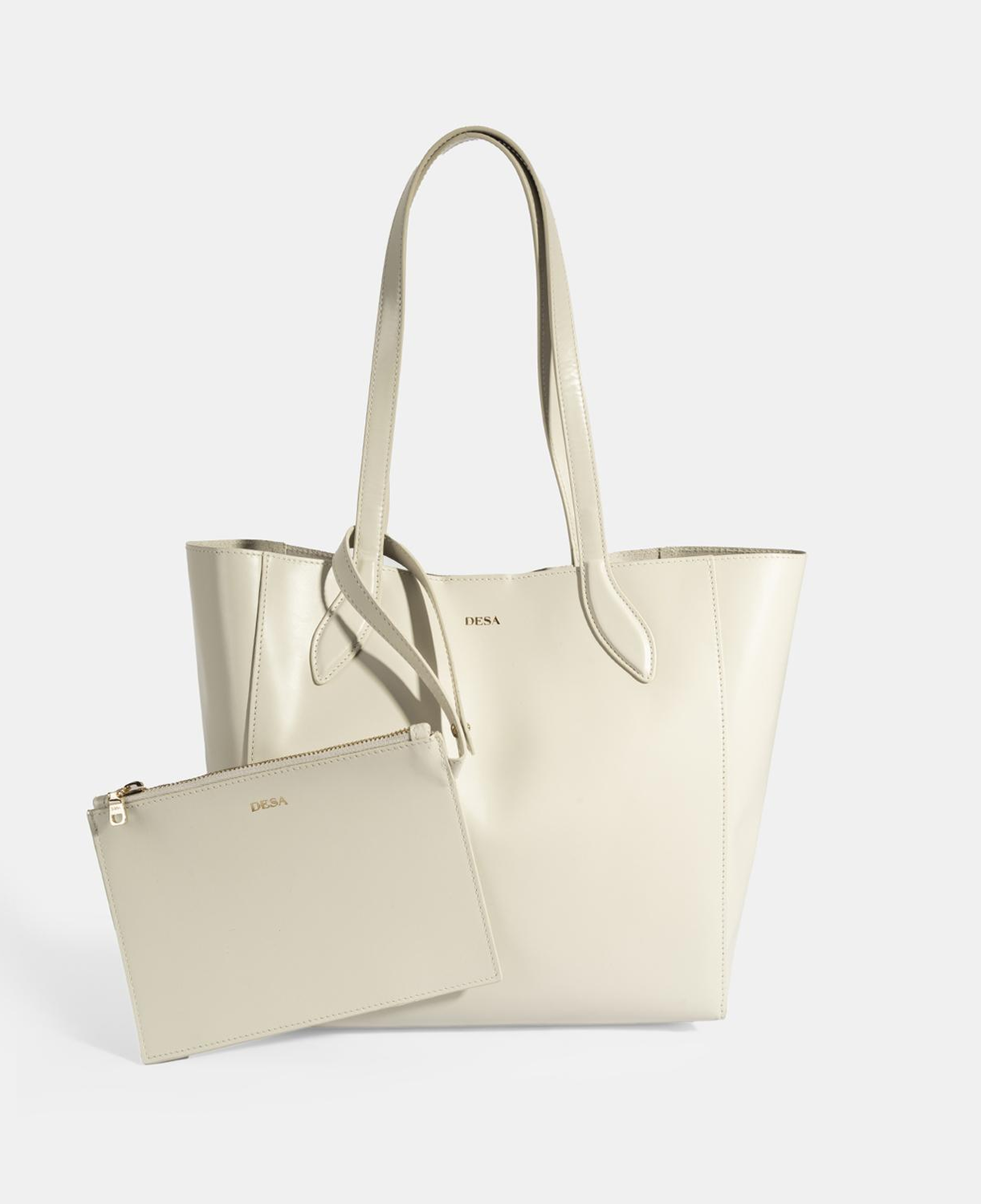 Kadın Beyaz Deri Omuz Çantası