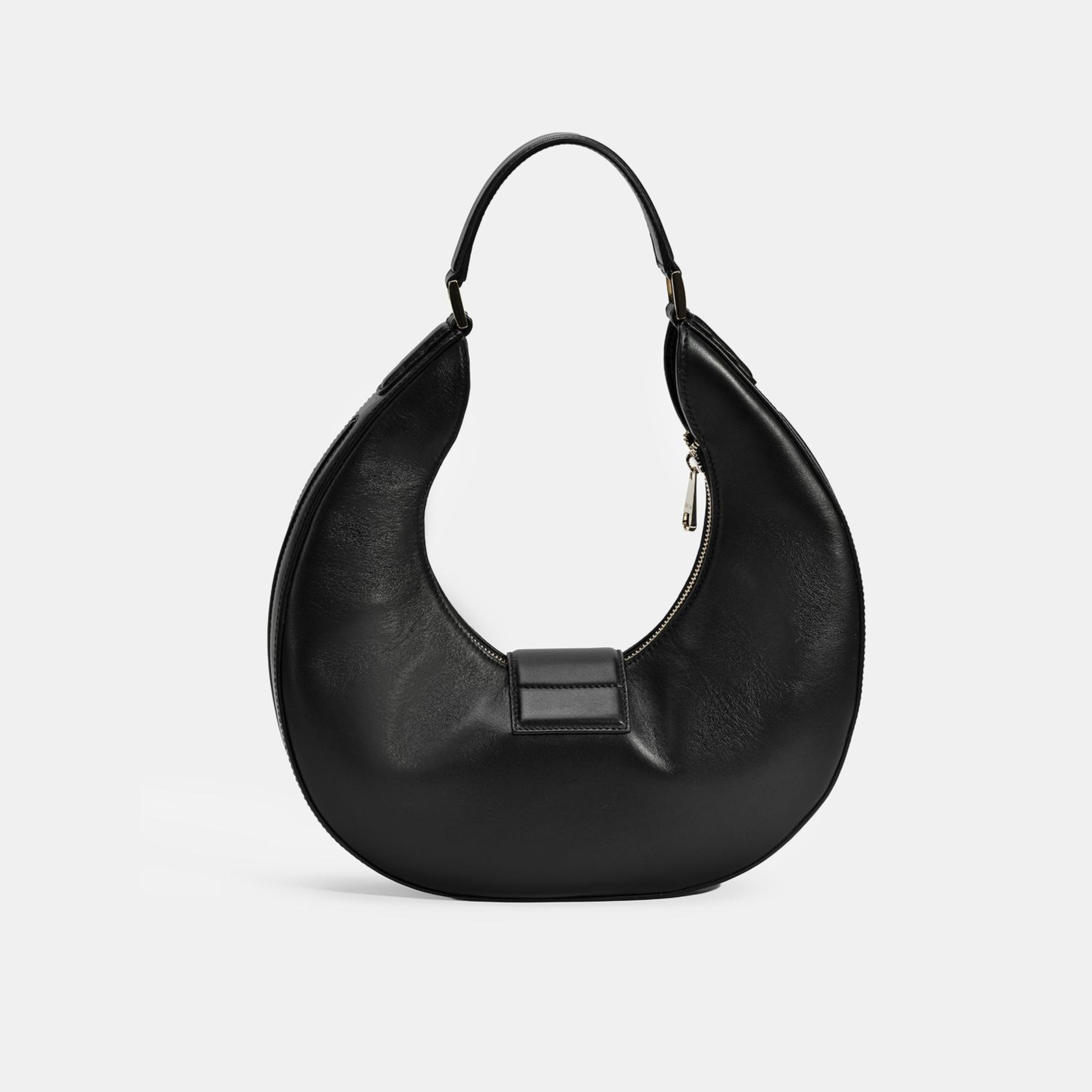 Kadın Siyah Deri Omuz Çantası