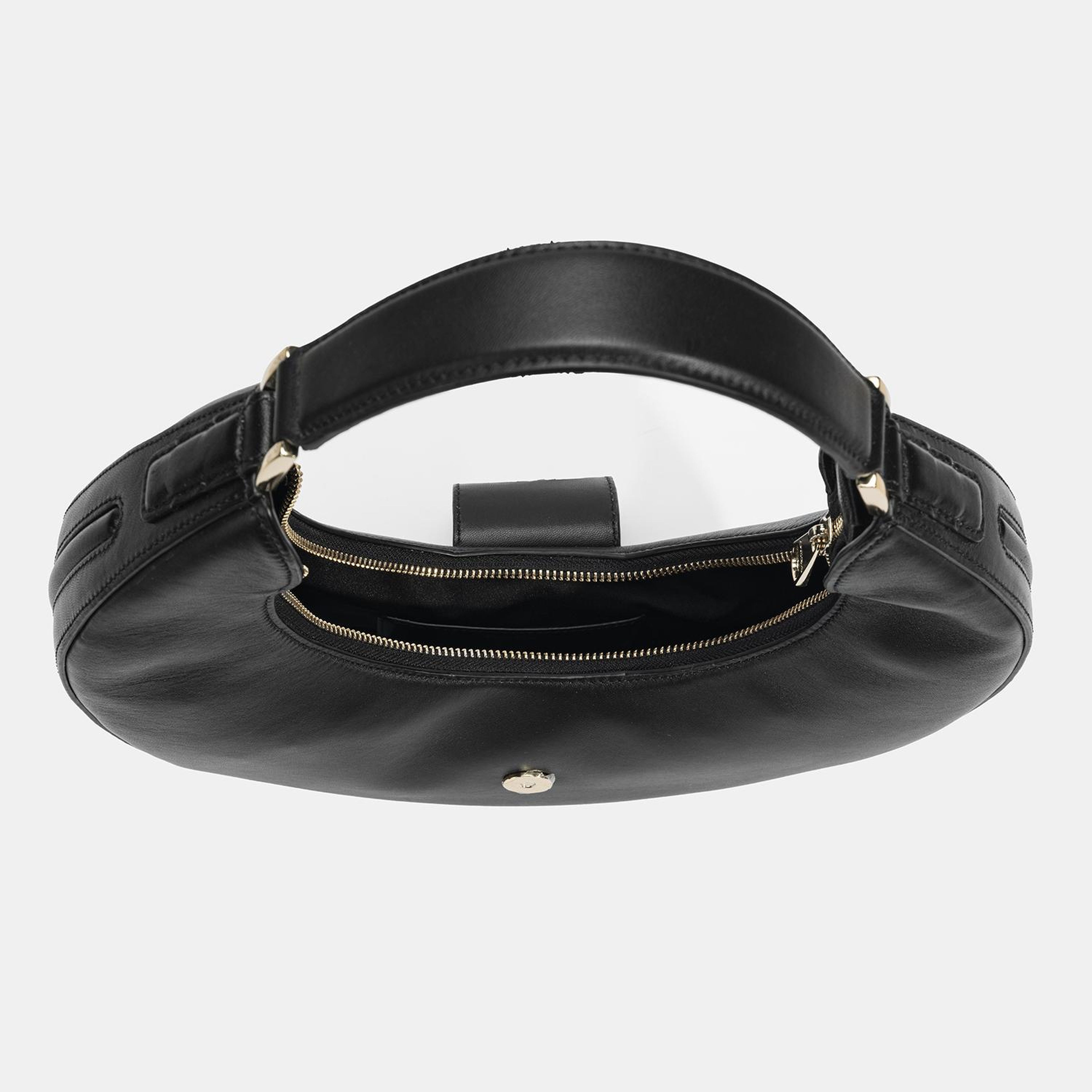 Kadın Siyah Deri Omuz Çantası