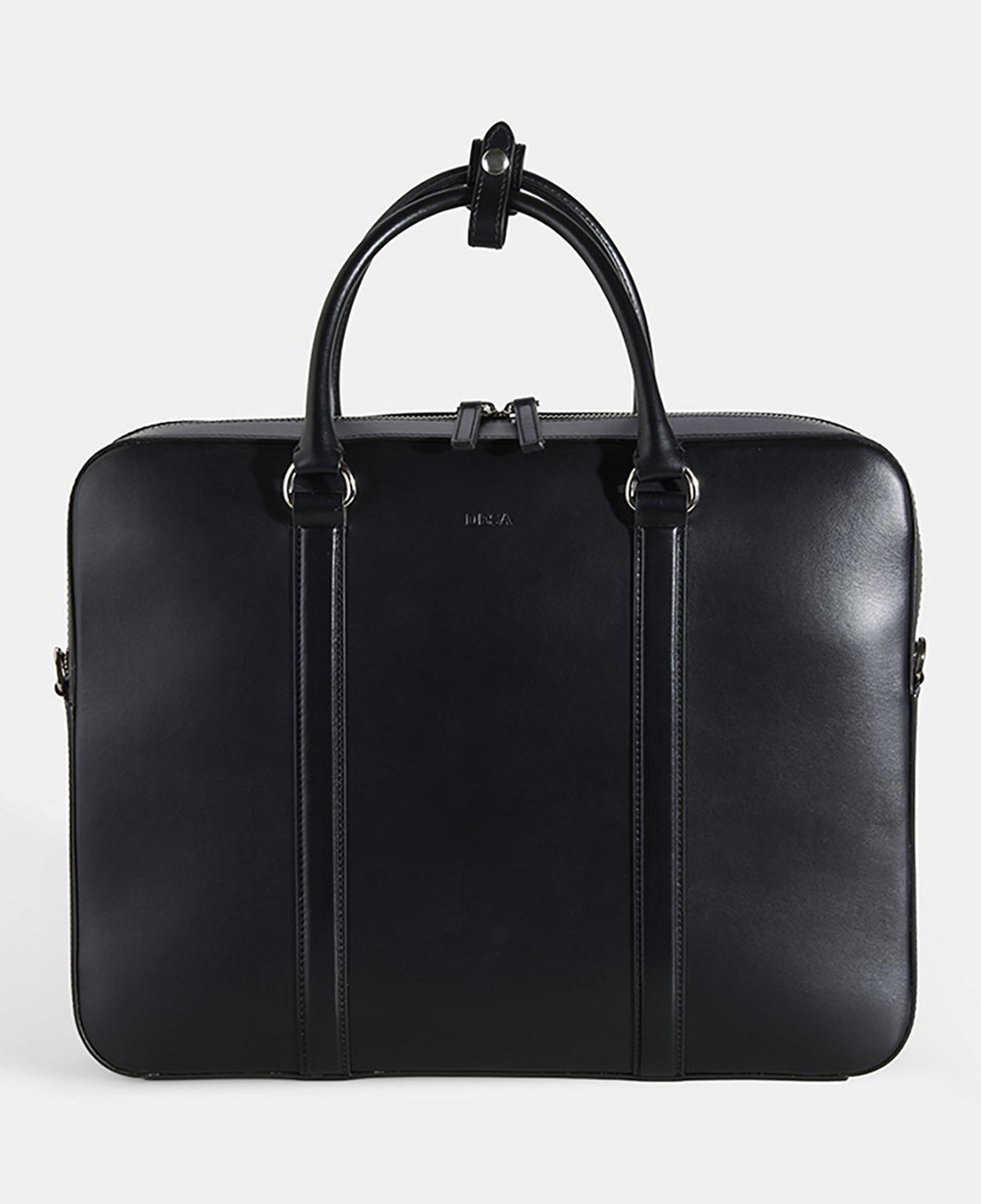 Erkek Siyah Deri Evrak Çantası