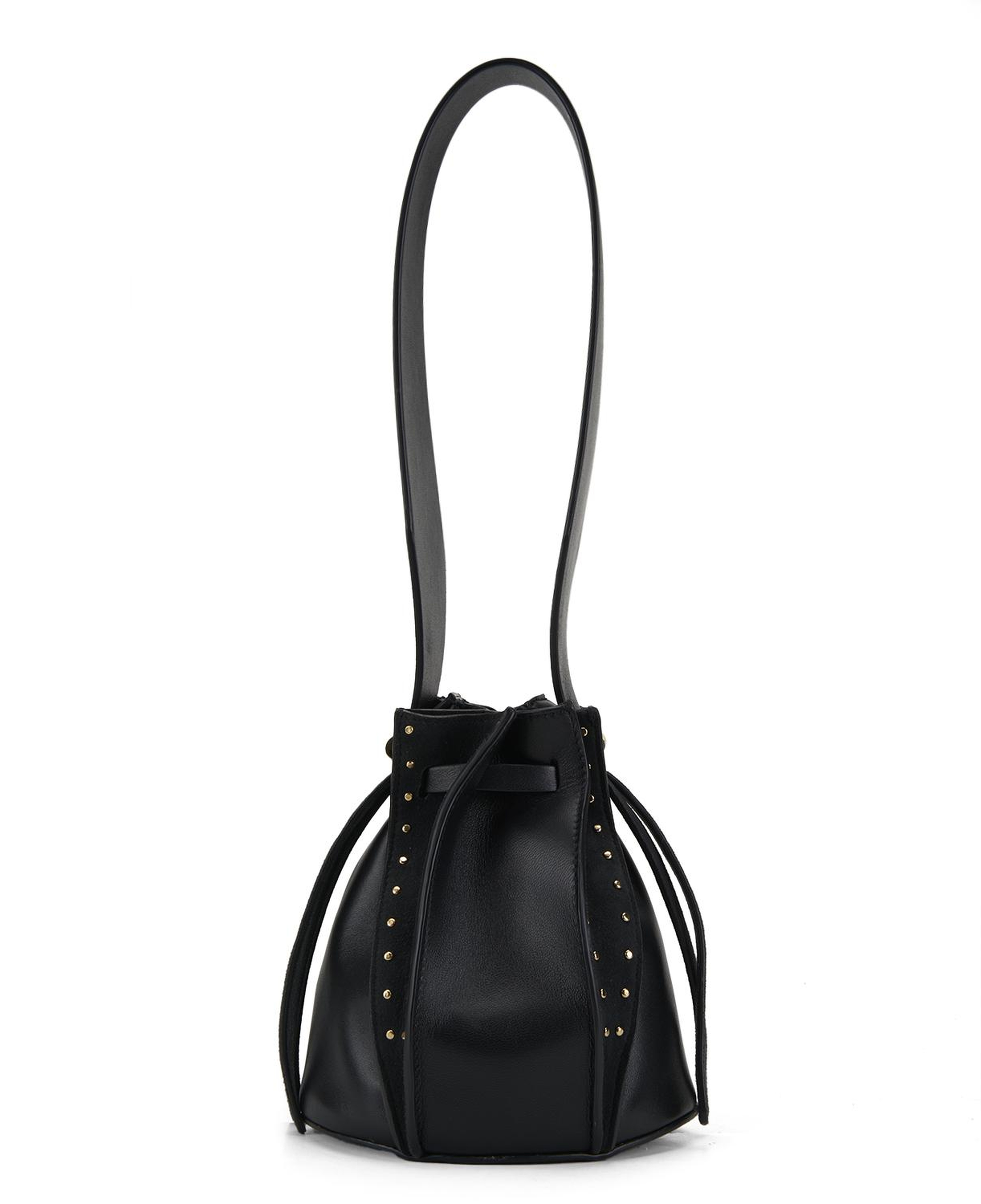 Lesi Siyah Kadın Deri Omuz Çantası