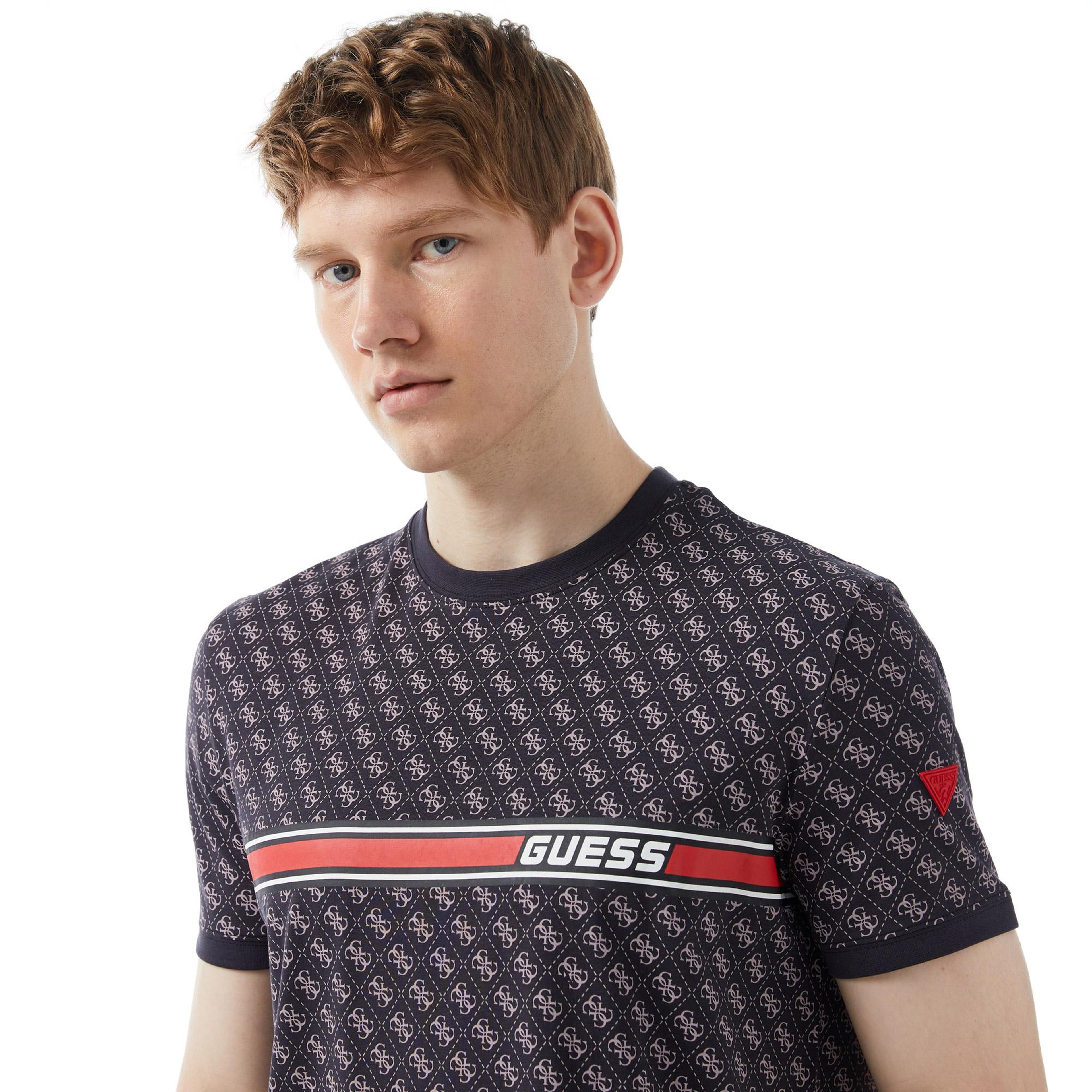 Guess Jamey Mid Organic Erkek Siyah T-Shirt