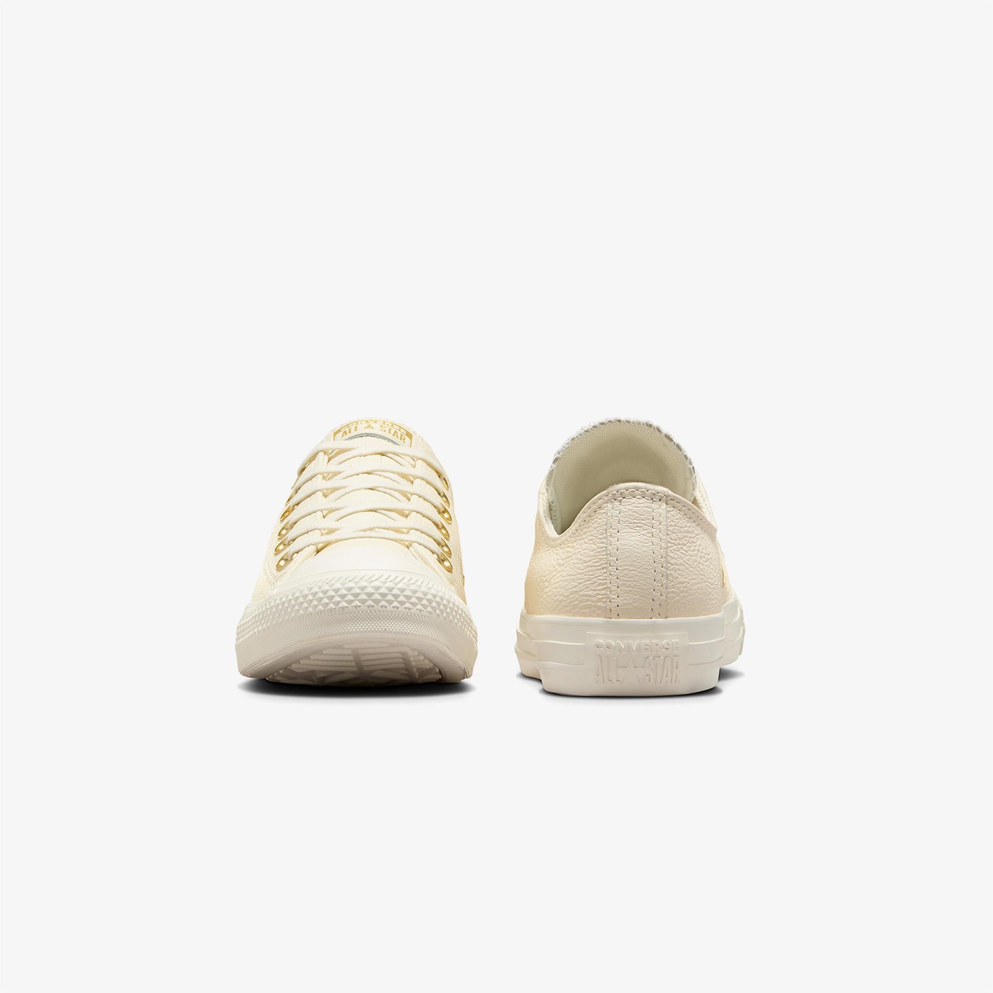 Converse Chuck Taylor All Star Kadın Krem Deri Sneaker