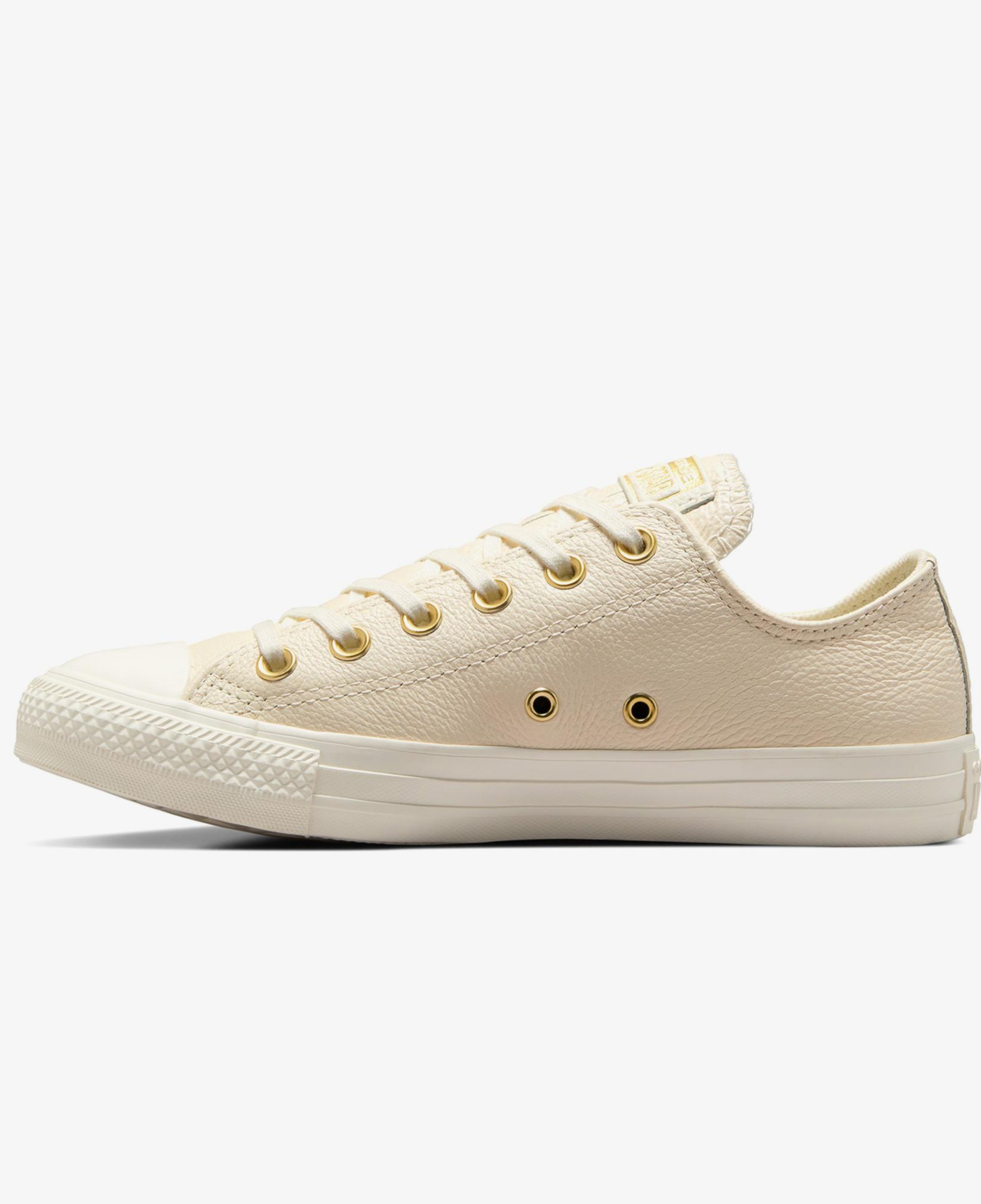 Converse Chuck Taylor All Star Kadın Krem Deri Sneaker