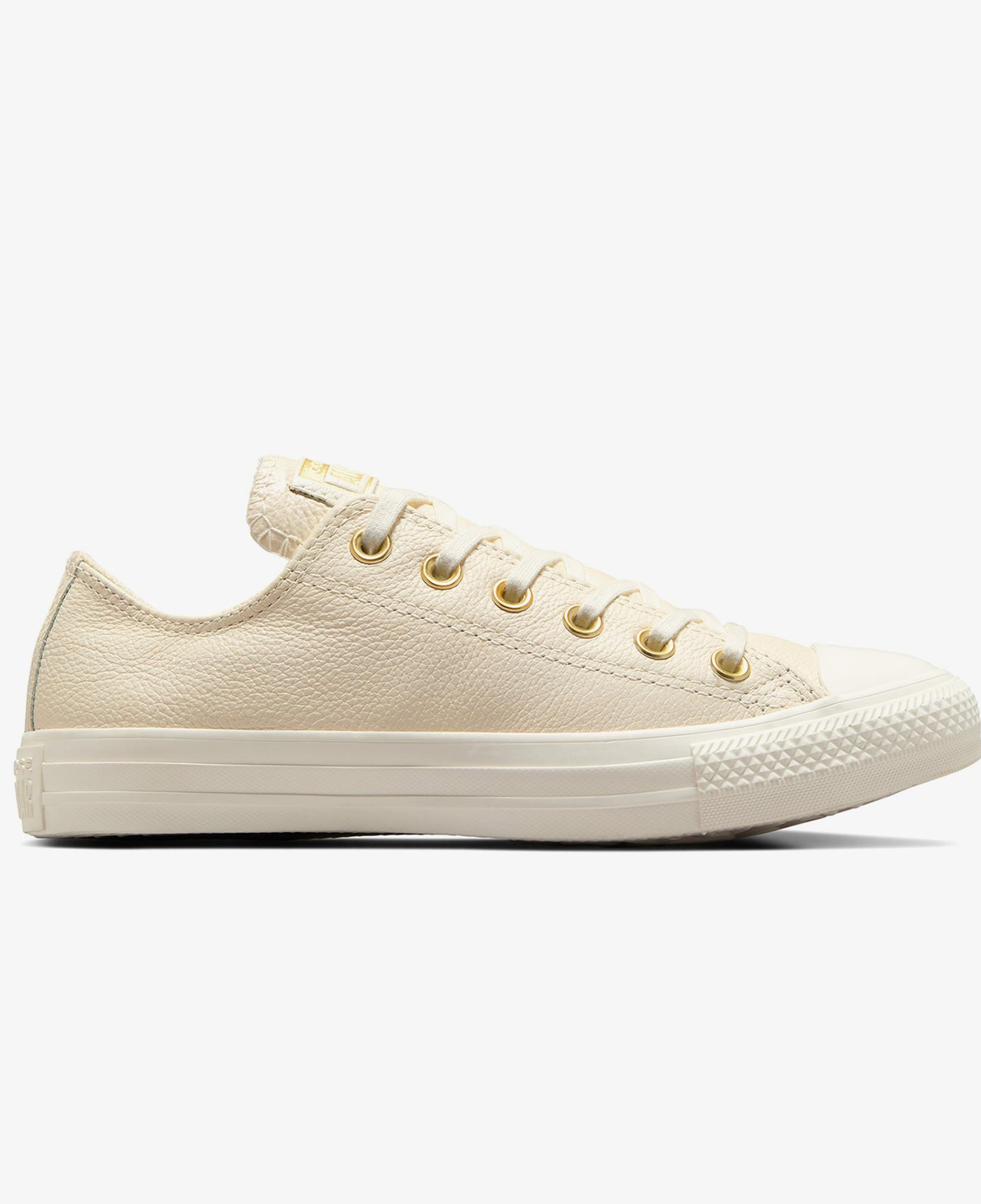 Converse Chuck Taylor All Star Kadın Krem Deri Sneaker