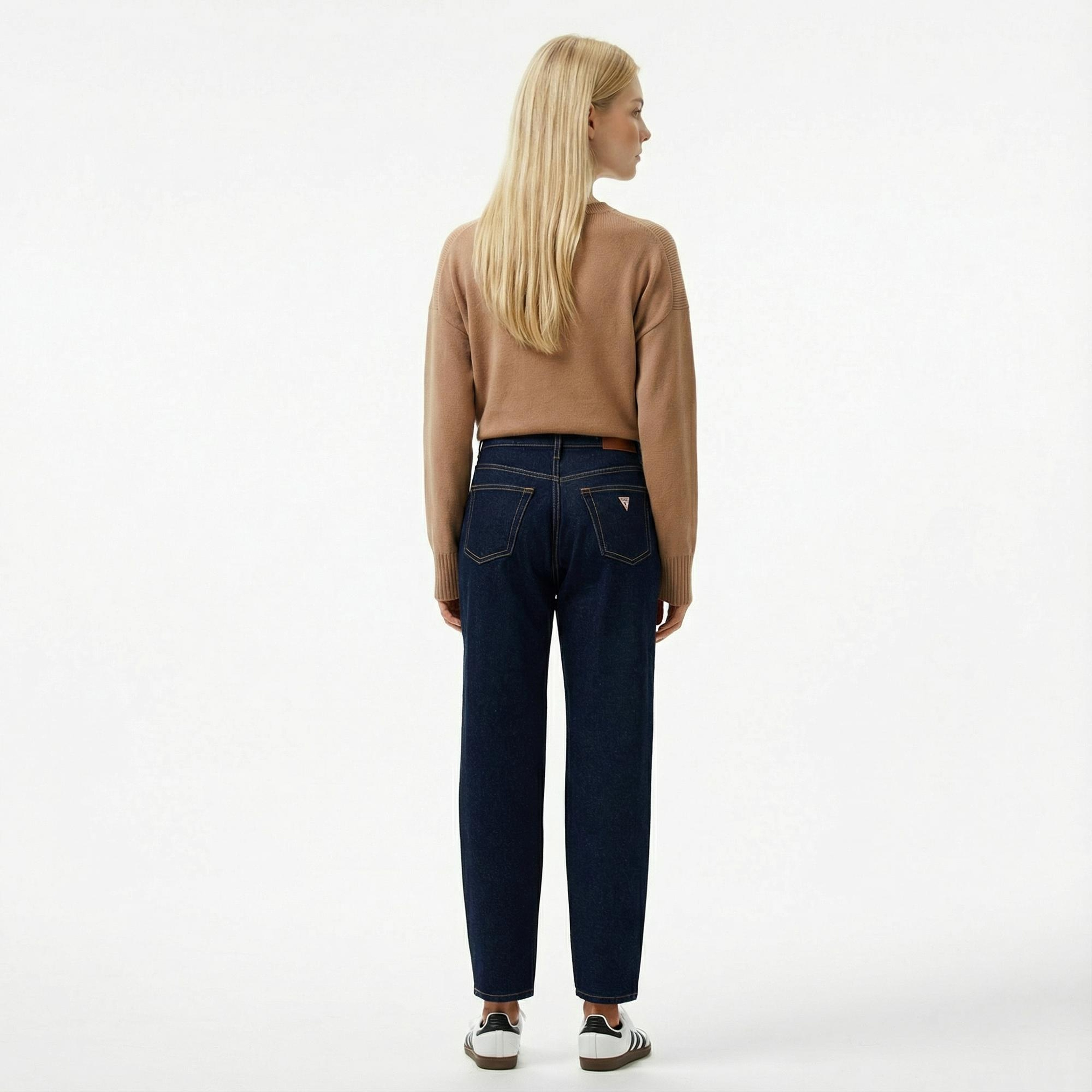 Guess G06 Mom Kadın Mavi Jean