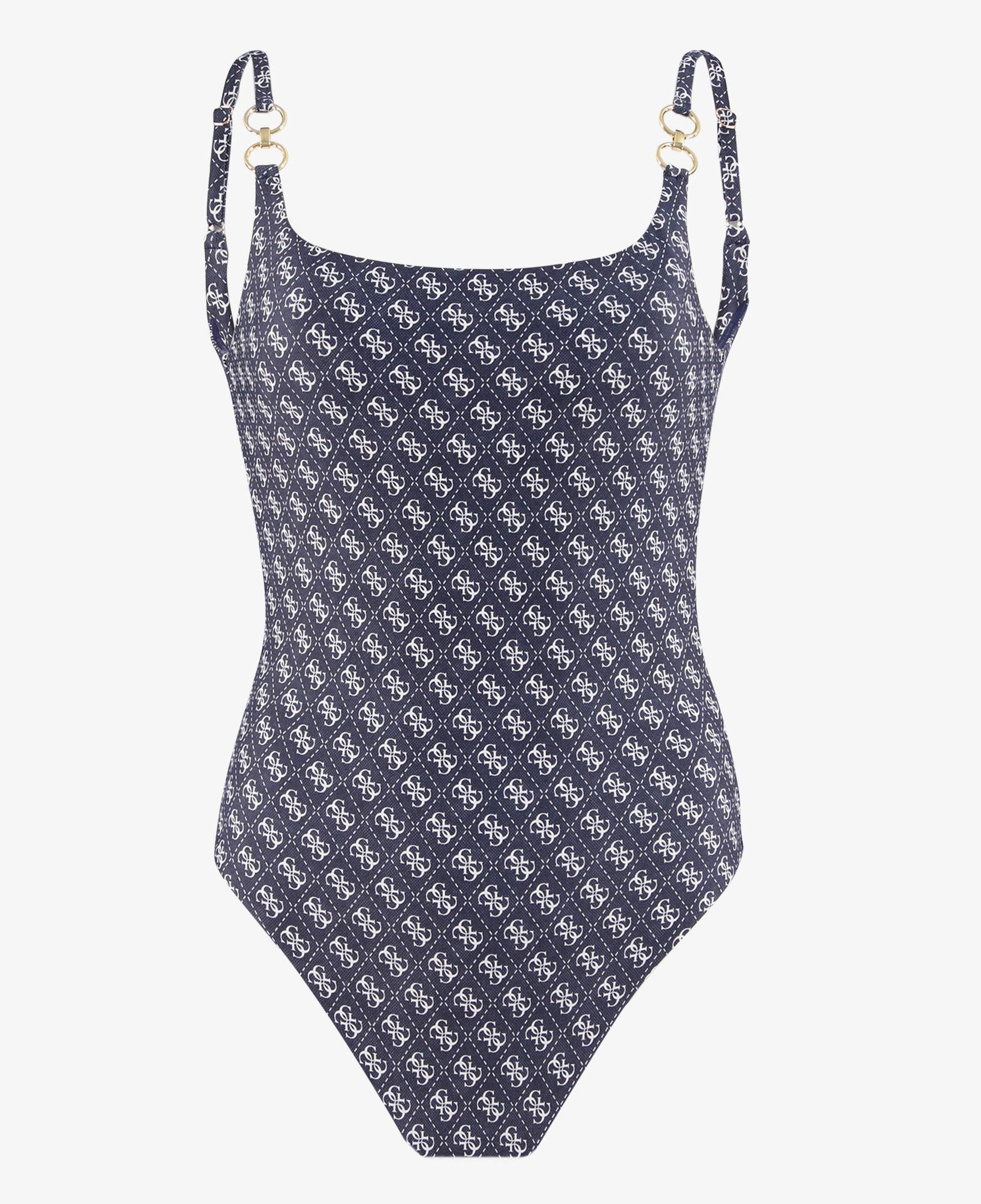 Guess One Piece Printed Kadın Mavi Mayo