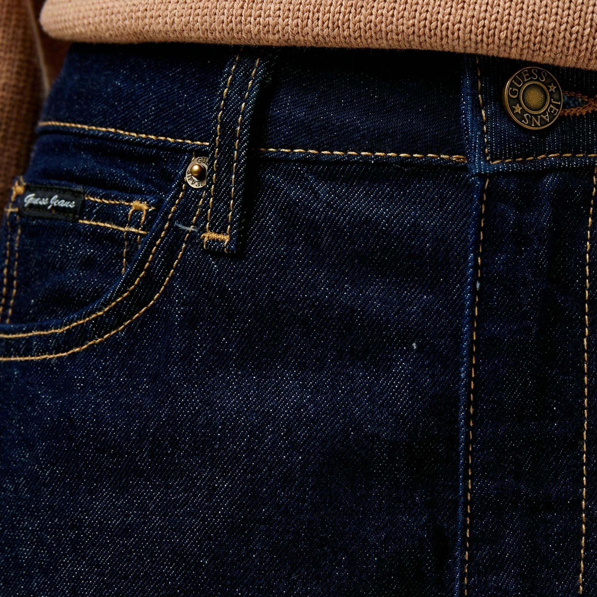 Guess G06 Mom Kadın Mavi Jean