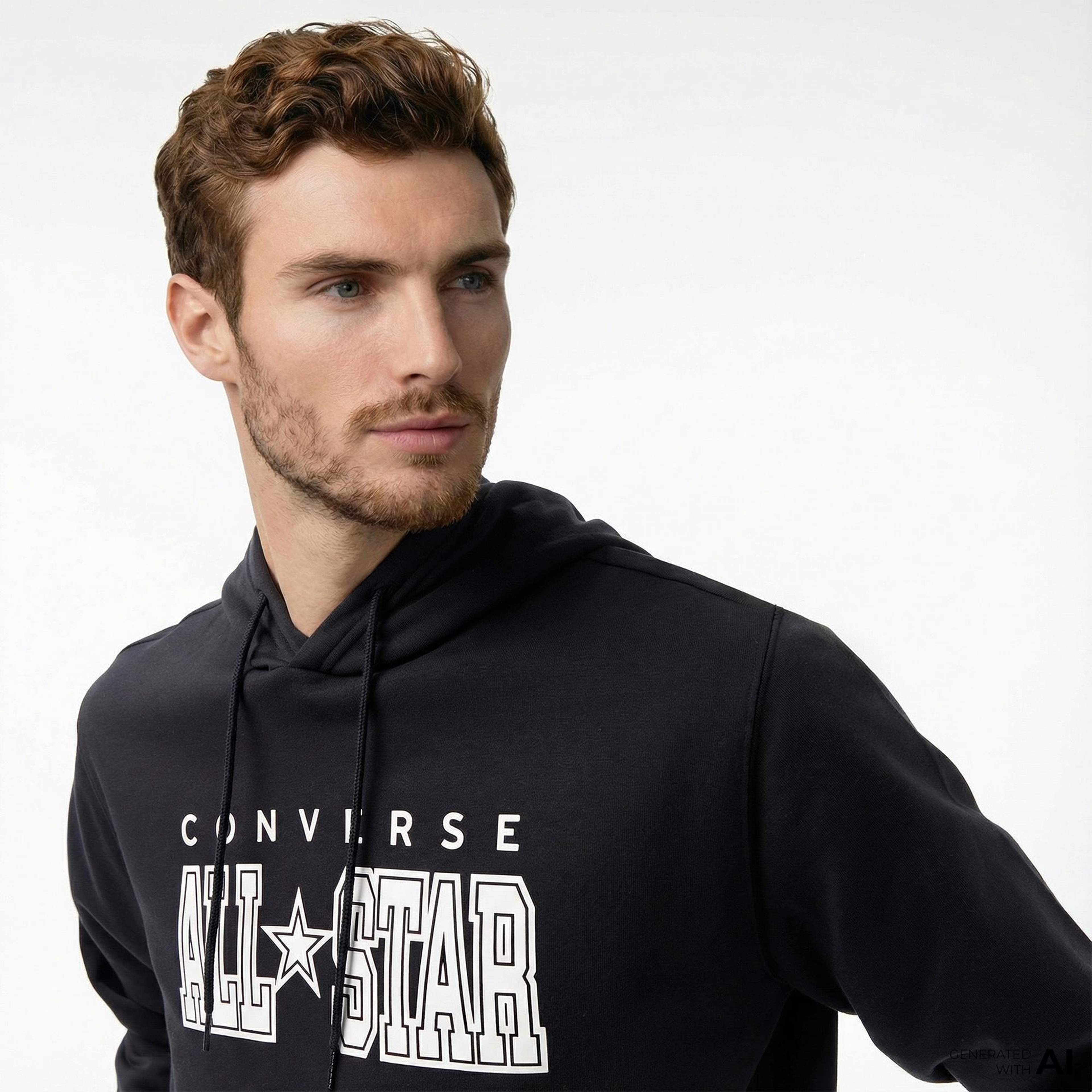 Converse Erkek Siyah Sweatshirt