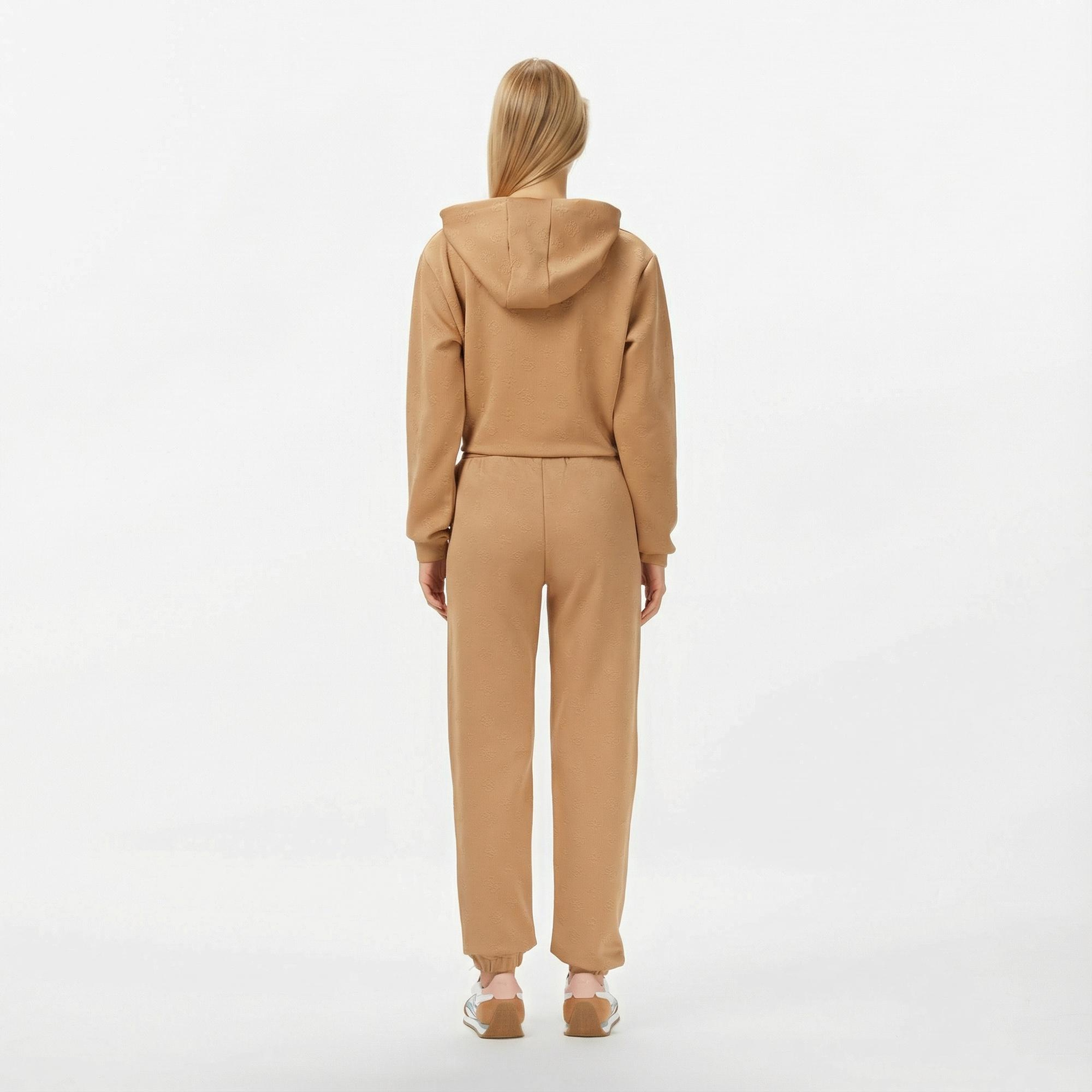 Guess Peony Regular Fit Kadın Kahverengi Eşofman Altı