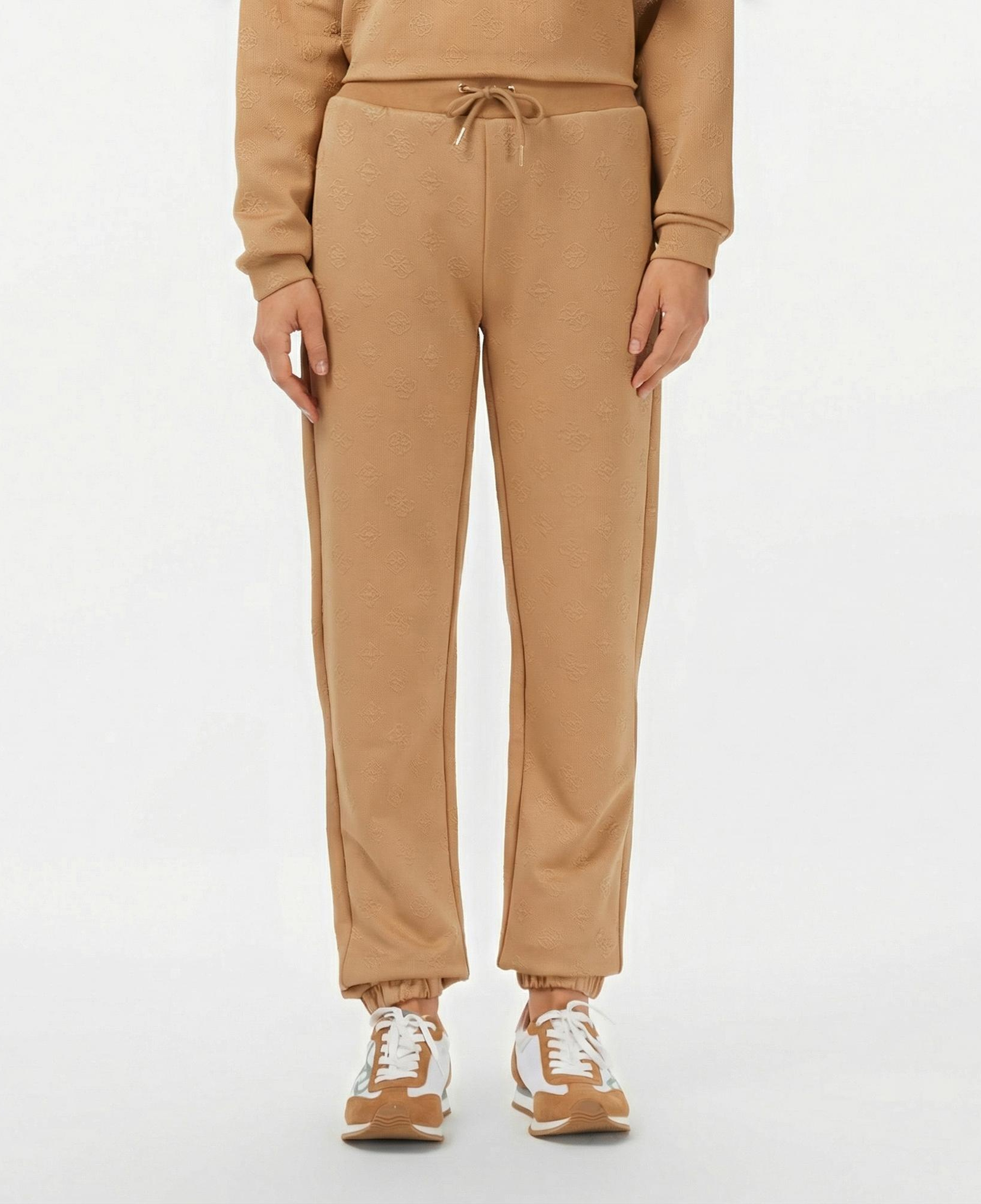 Guess Peony Regular Fit Kadın Kahverengi Eşofman Altı