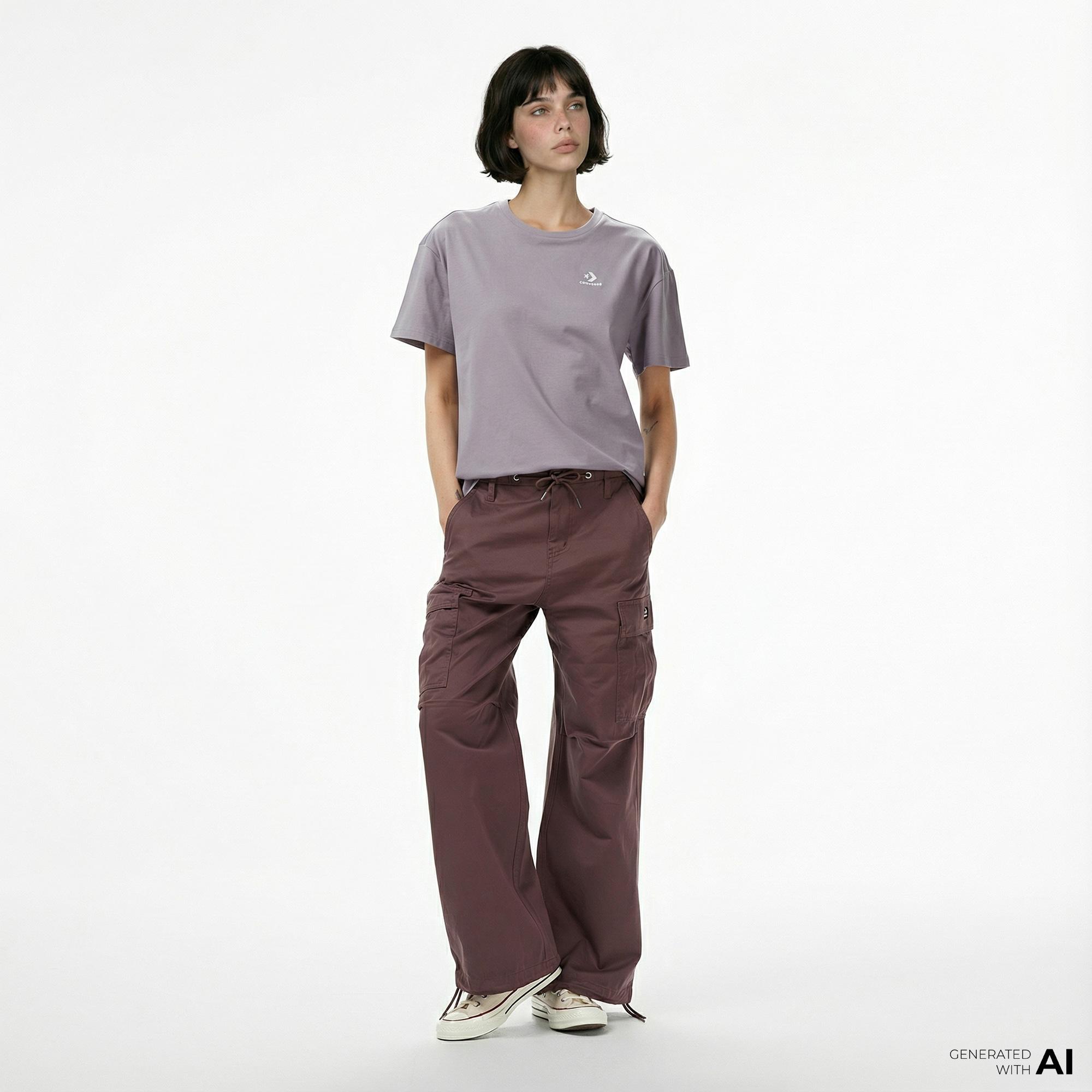 Converse Kadın Lila T-Shirt