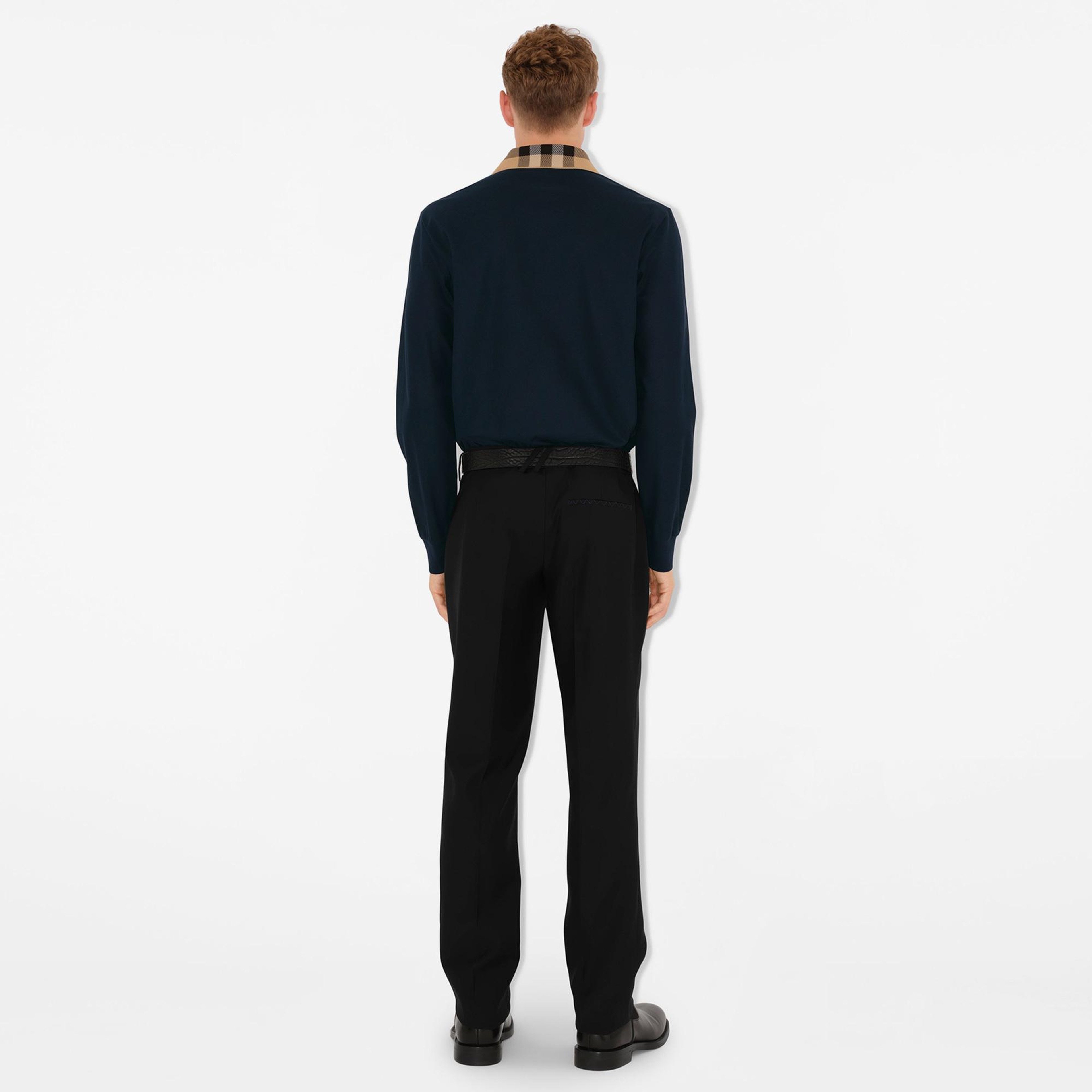 Burberry Pamuklu Erkek Lacivert Polo