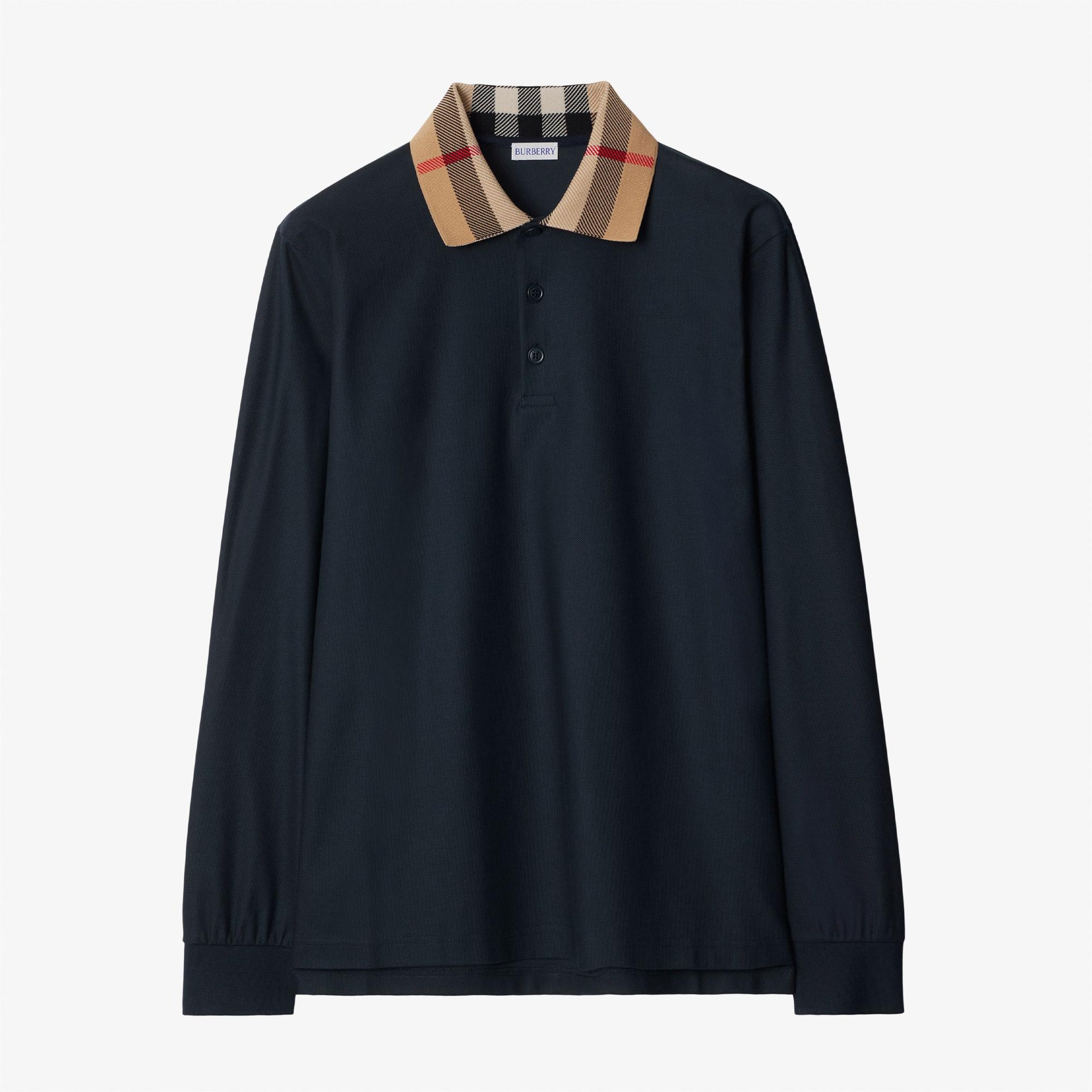 Burberry Pamuklu Erkek Lacivert Polo