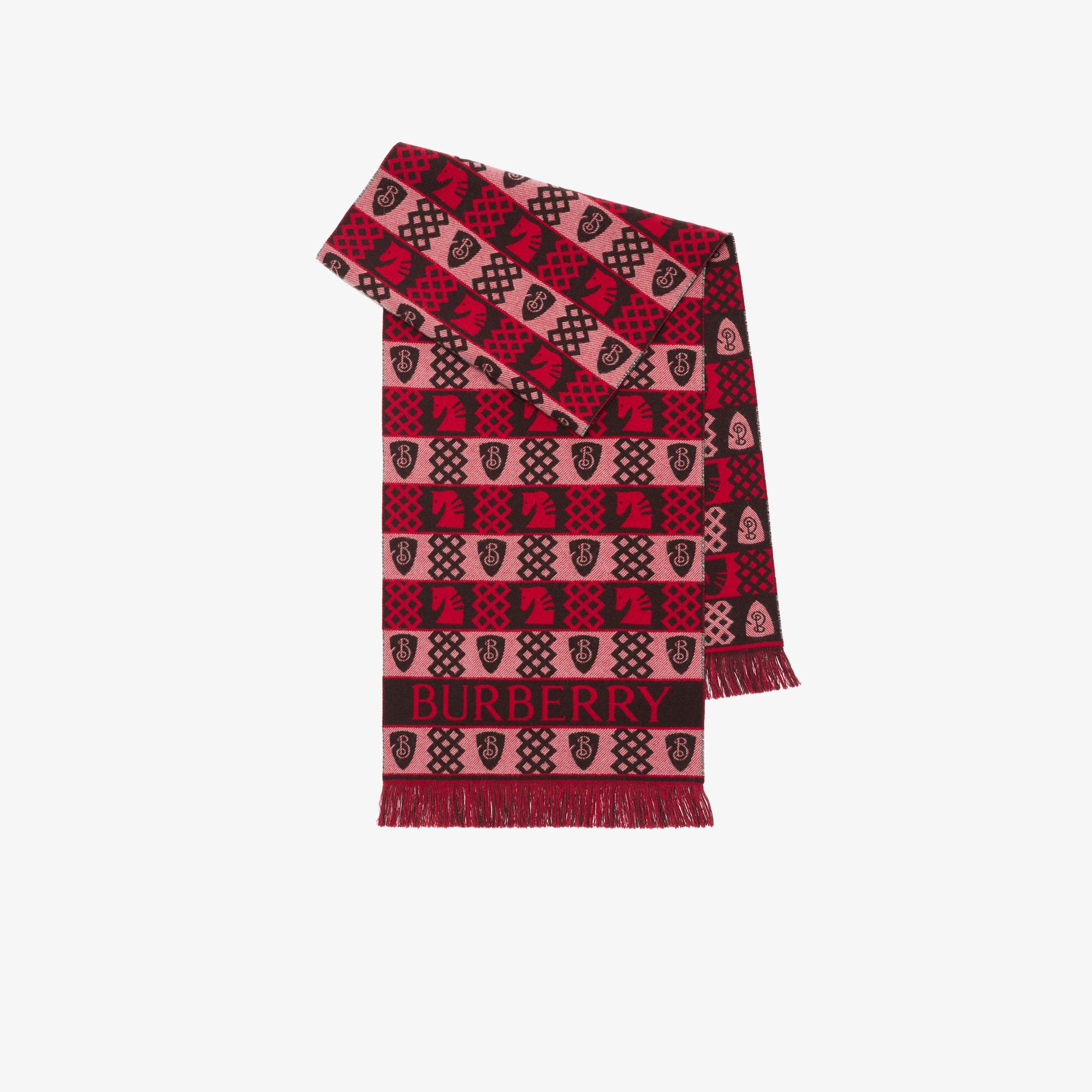 Burberry Archive Repeat Kadın Kırmızı Atkı