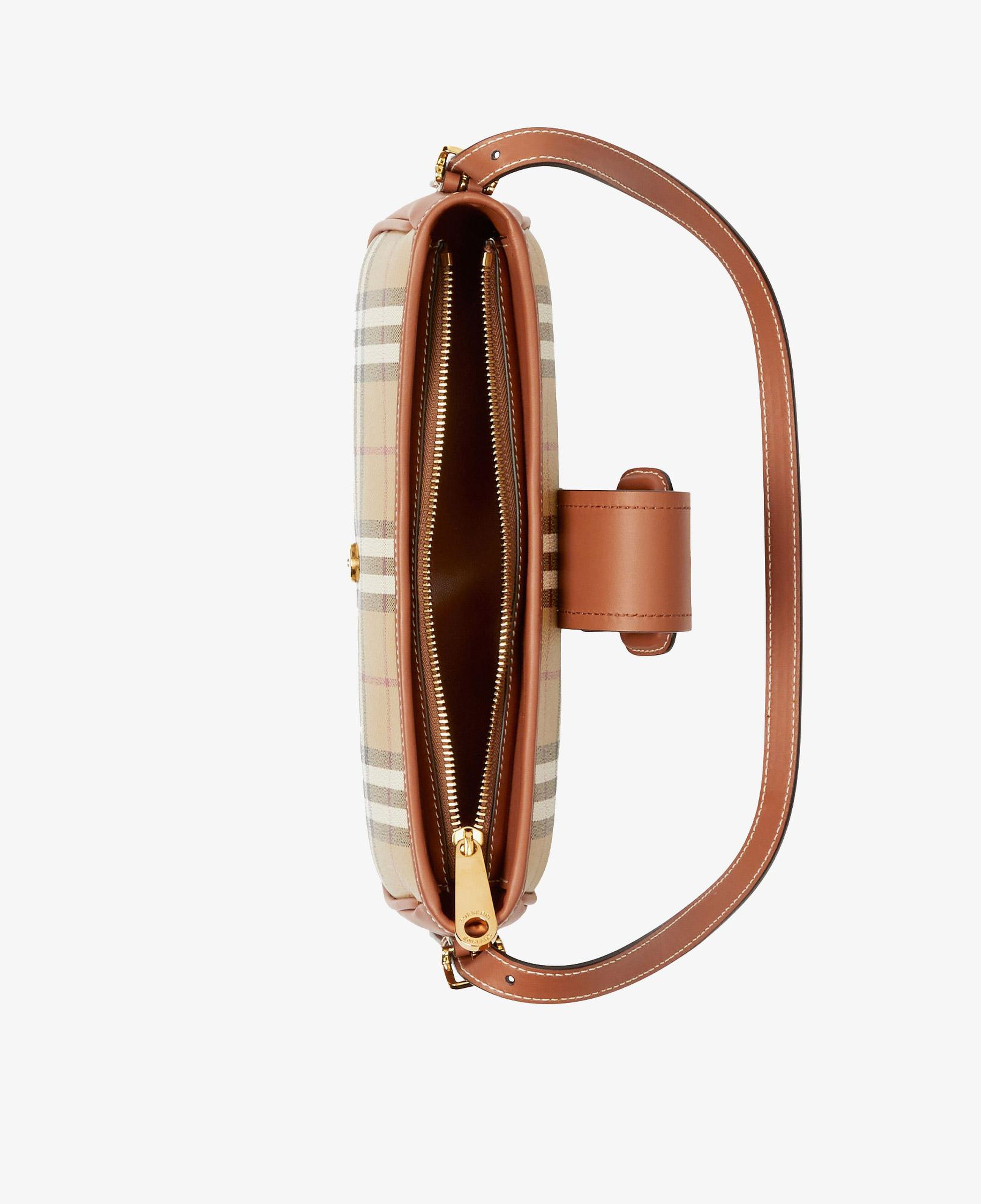 Burberry Check Sling Kadın Kahverengi Omuz Çantası
