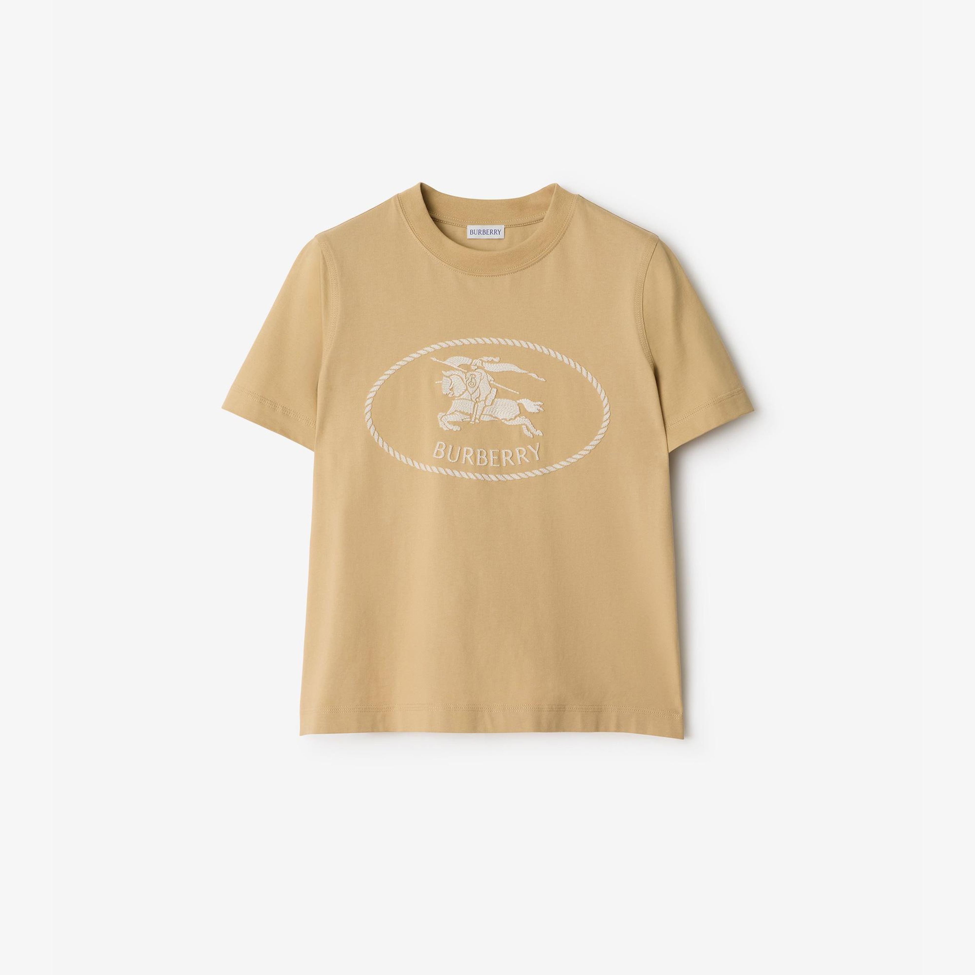 Burberry Kadın Bej T-Shirt