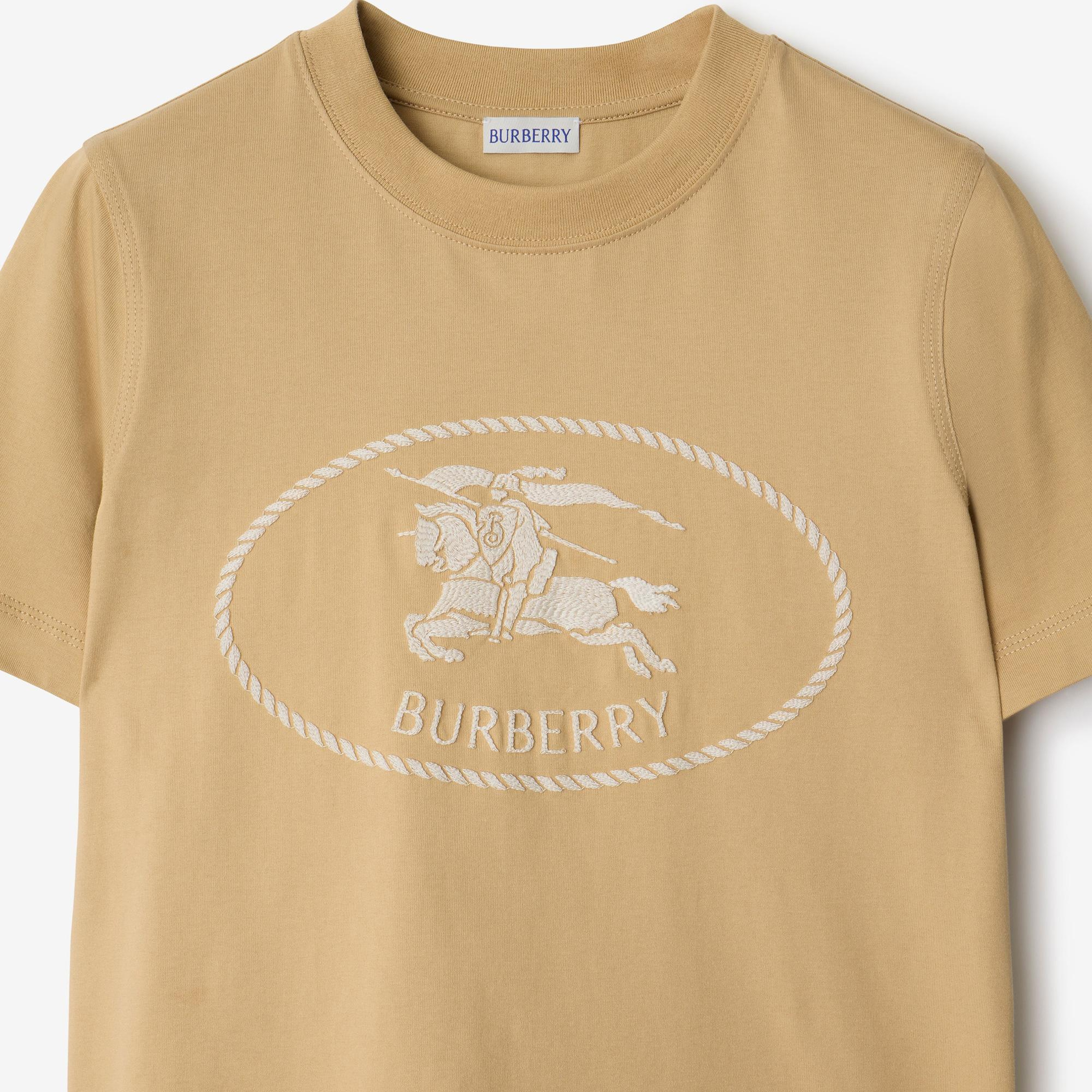 Burberry Kadın Bej T-Shirt