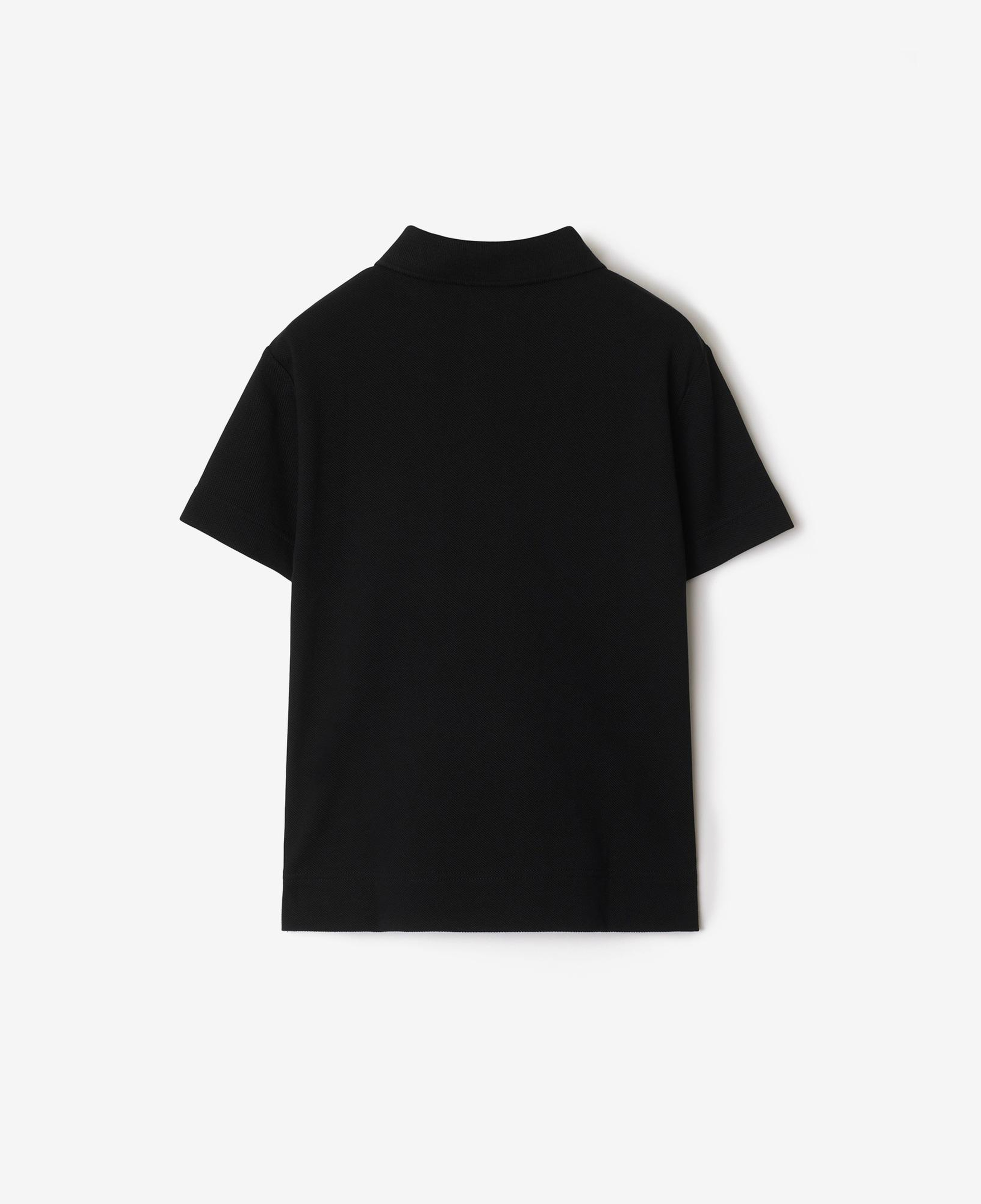 Burberry Johane Cotton Çocuk Siyah Polo