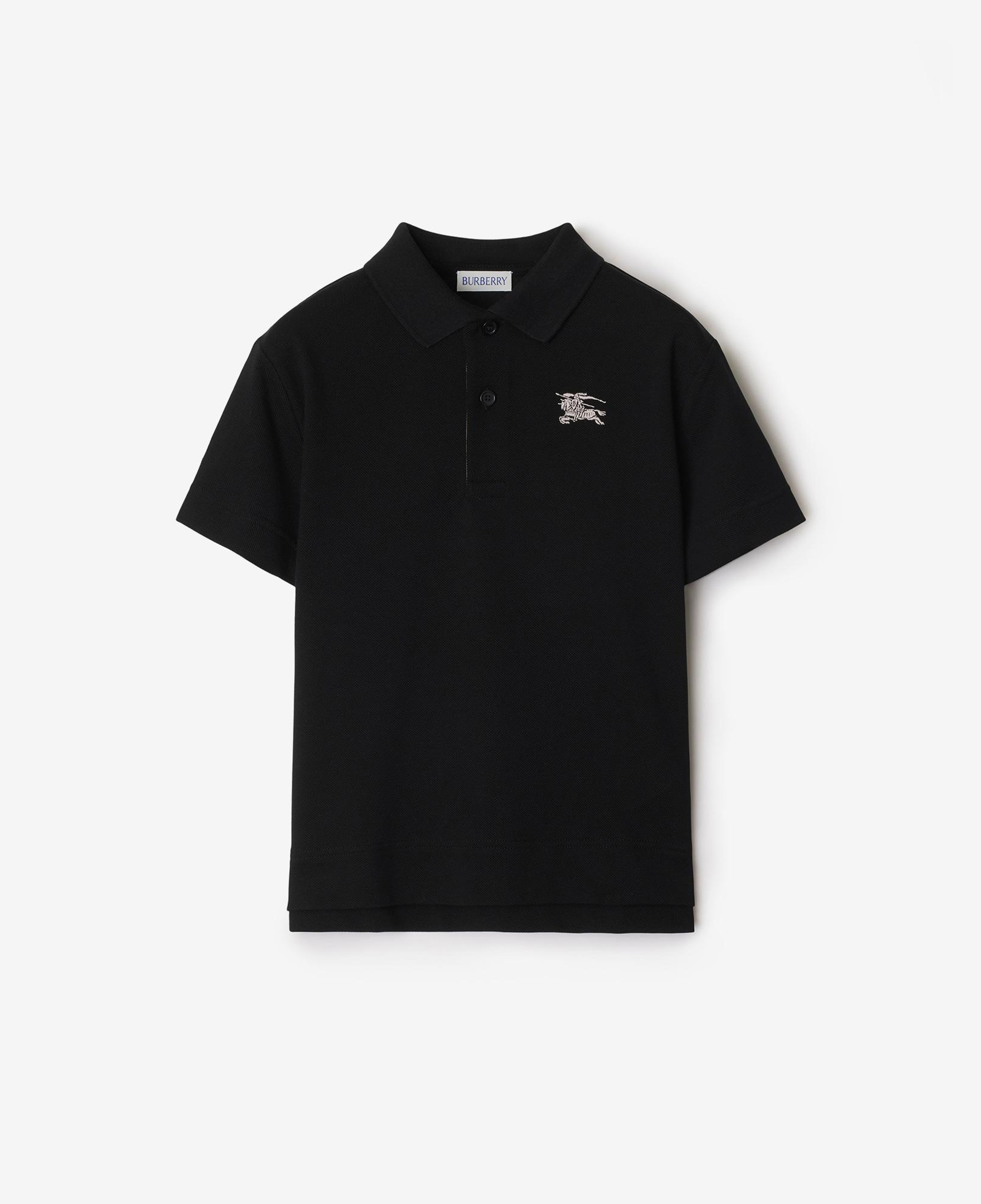 Burberry Johane Cotton Çocuk Siyah Polo