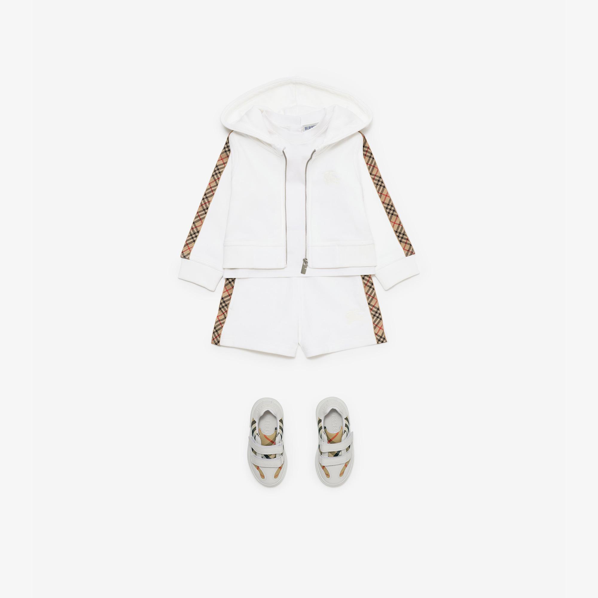 Burberry Çocuk Beyaz Hoodie