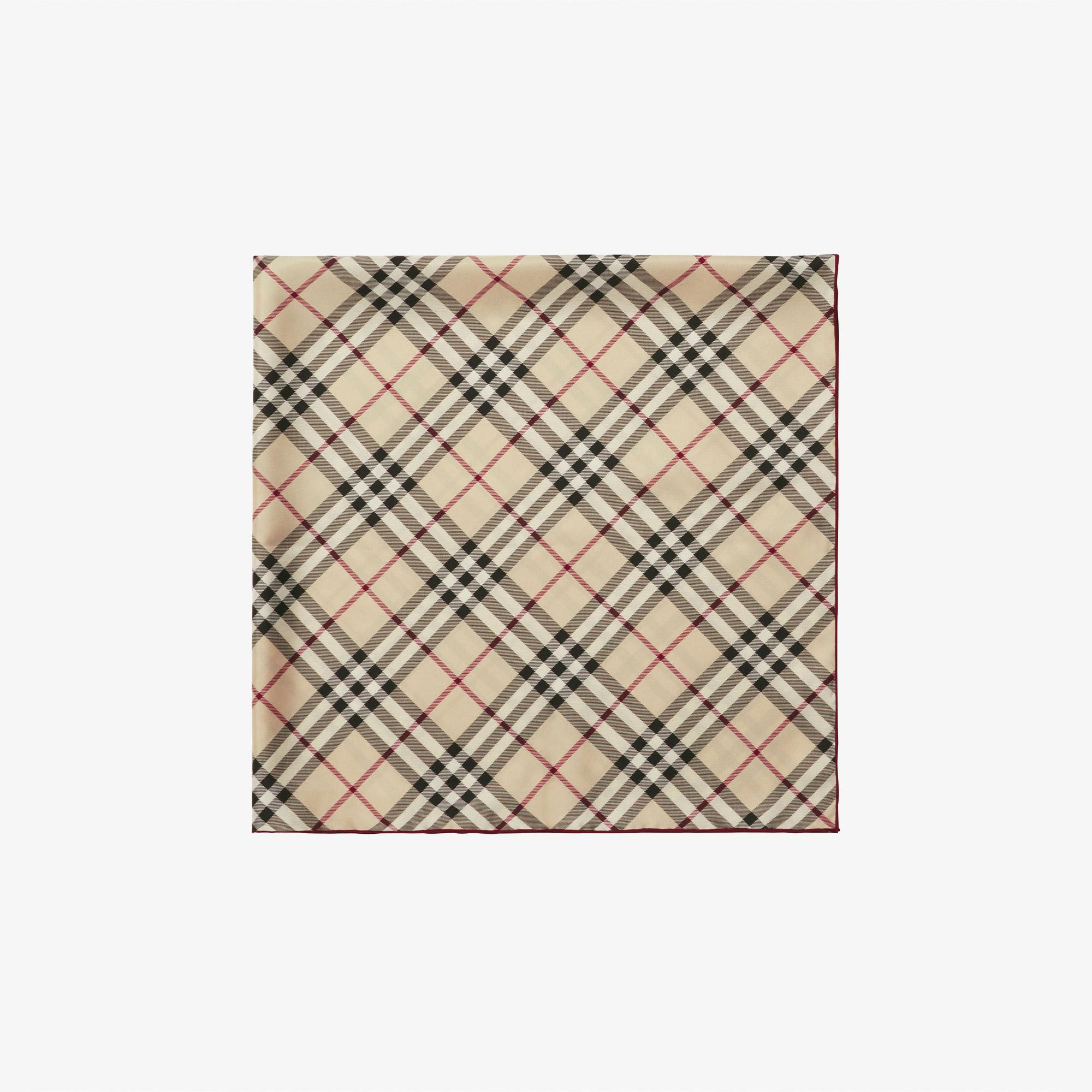 Burberry Check İpek Krem Rengi Kadın Krem Rengi Atkı