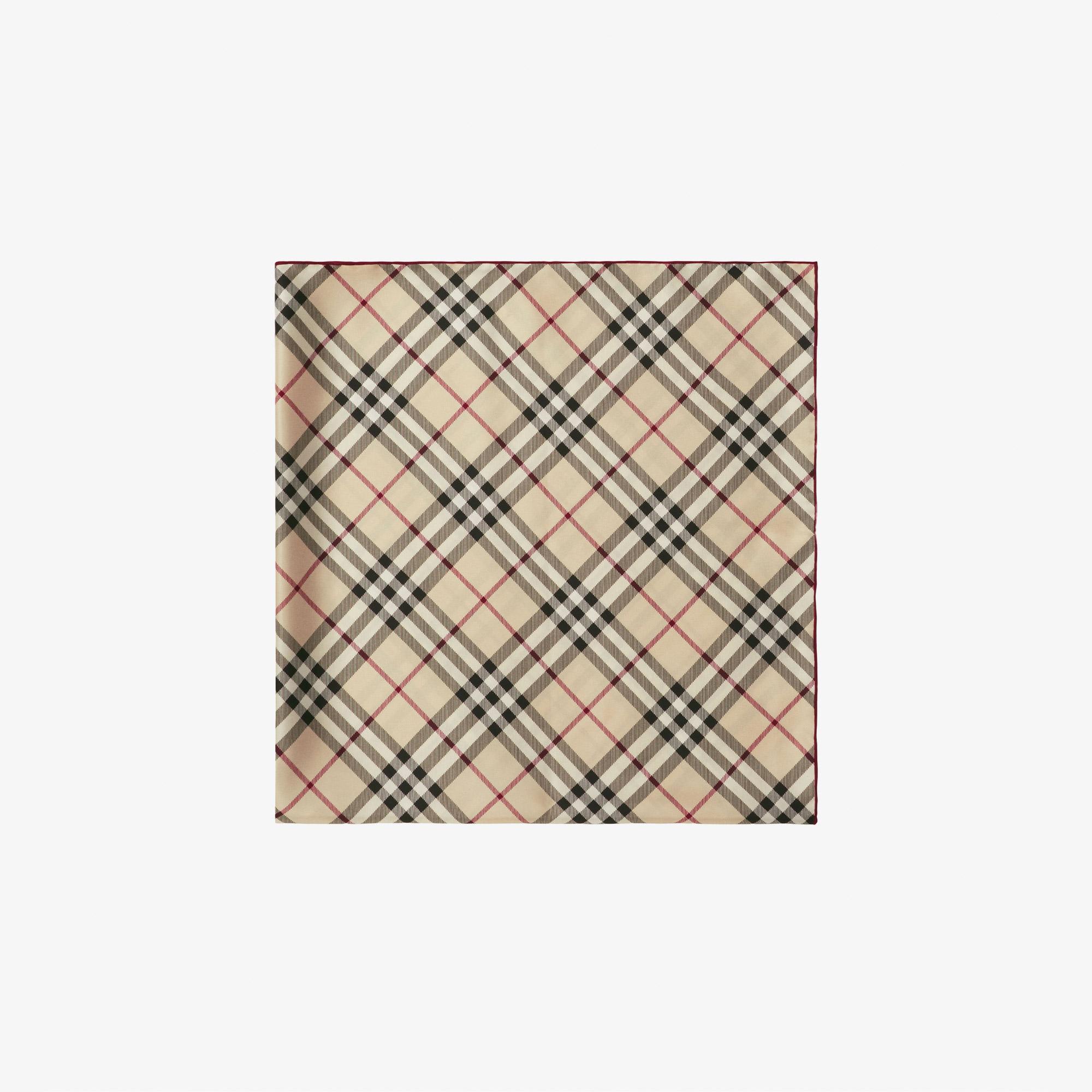 Burberry Check İpek Krem Rengi Kadın Krem Rengi Atkı