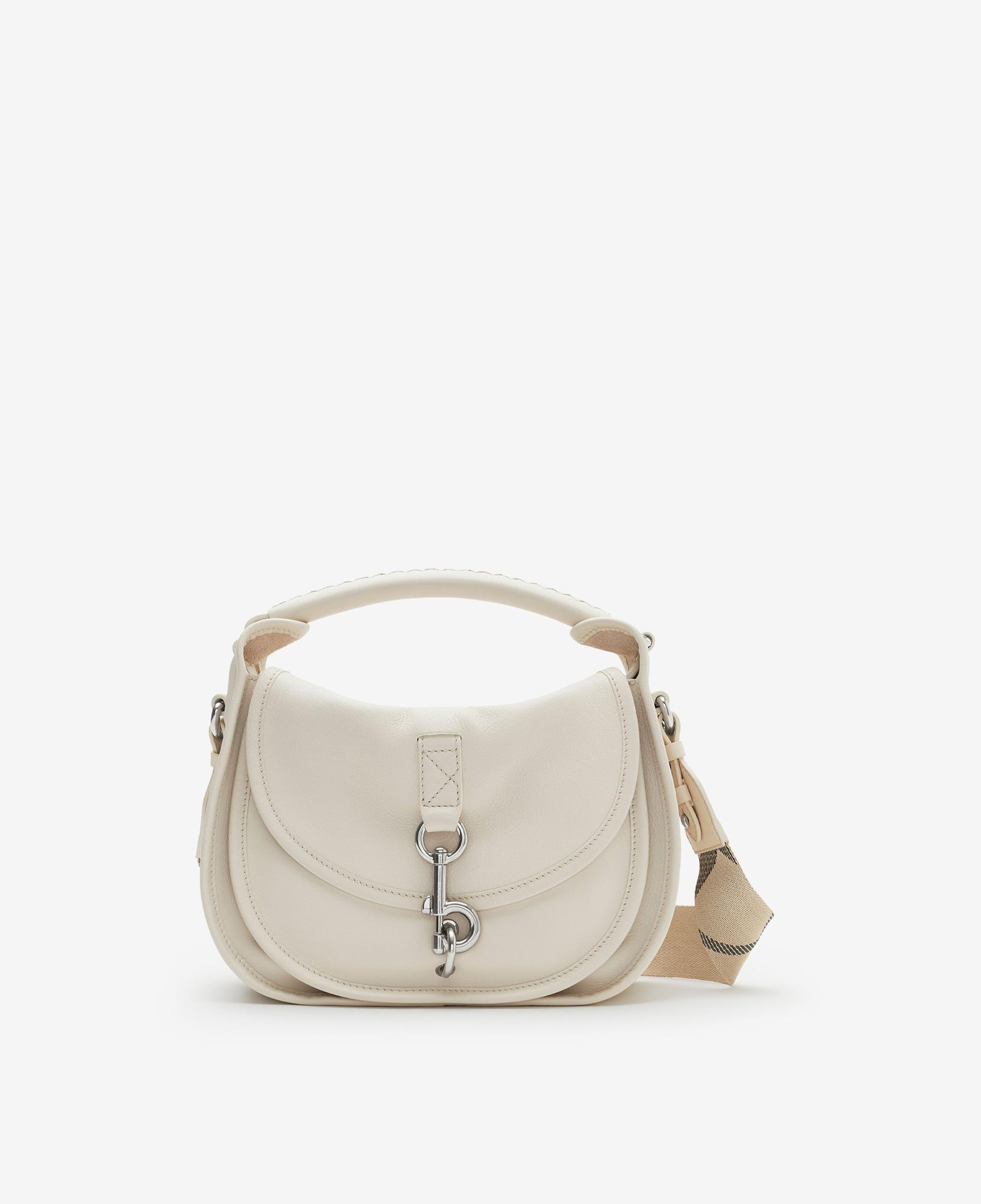 Burberry Small Clip Messenger Kadın Krem Çapraz Çantası