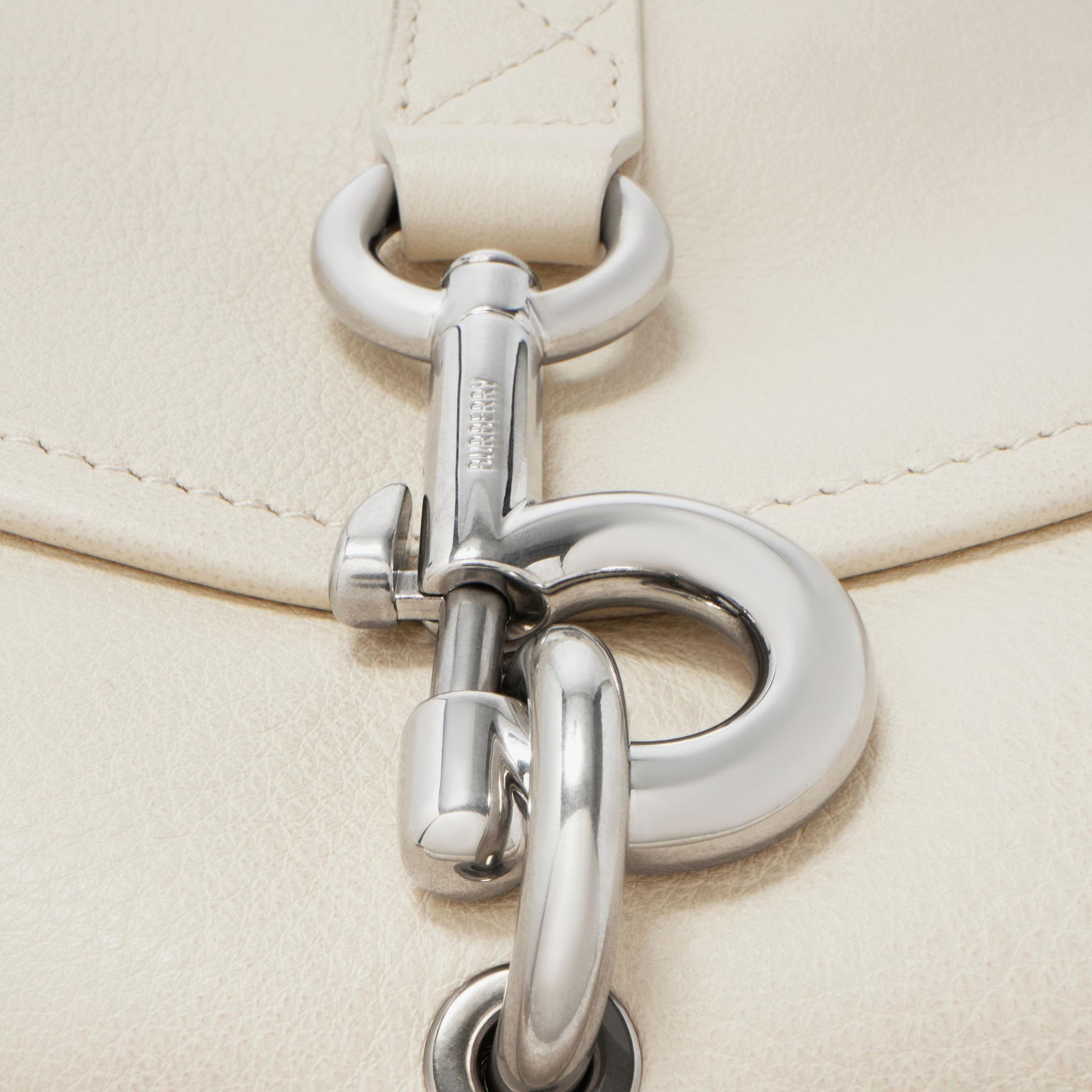 Burberry Small Clip Messenger Kadın Krem Çapraz Çantası