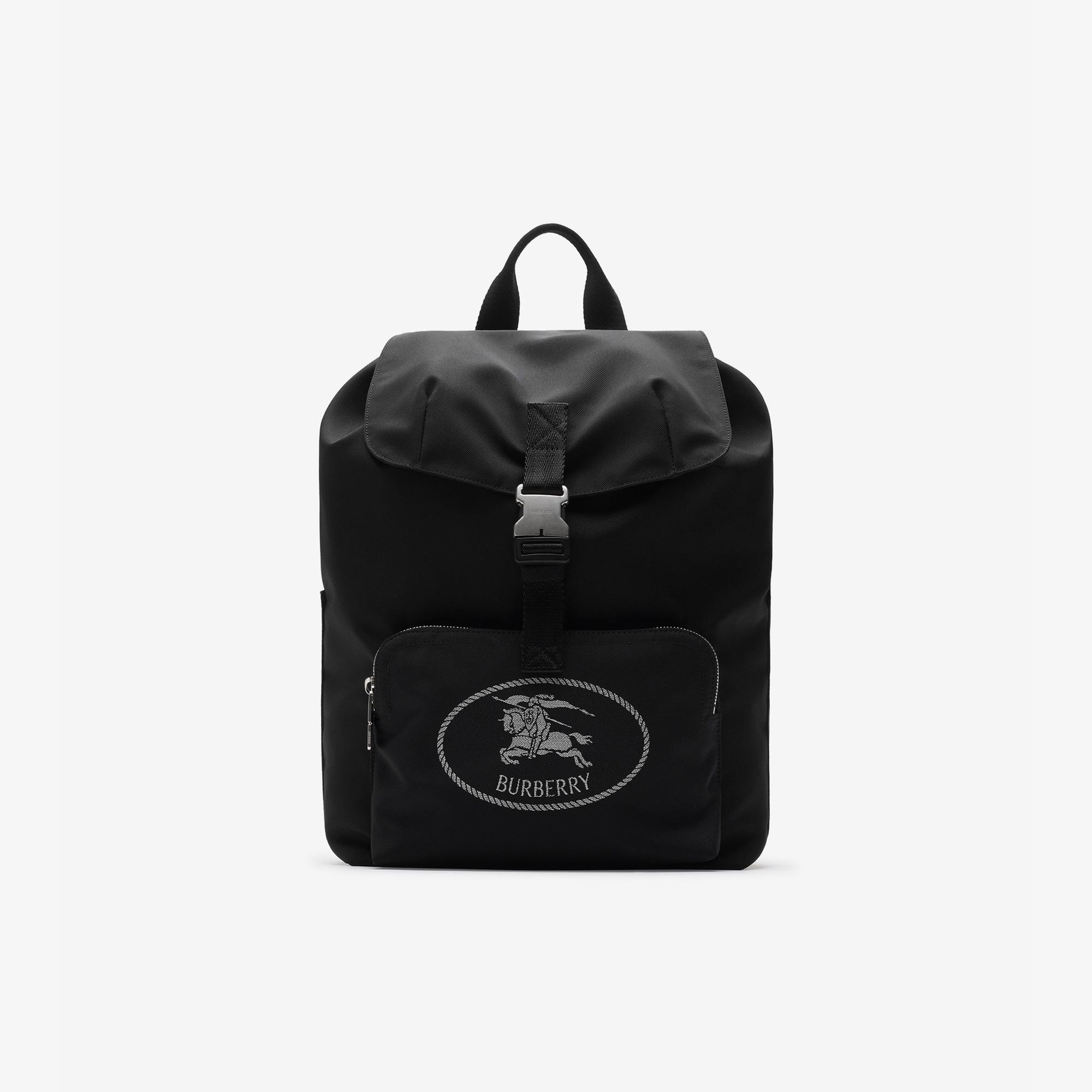 Burberry Orkney Flap Erkek Siyah Sırt Çantası