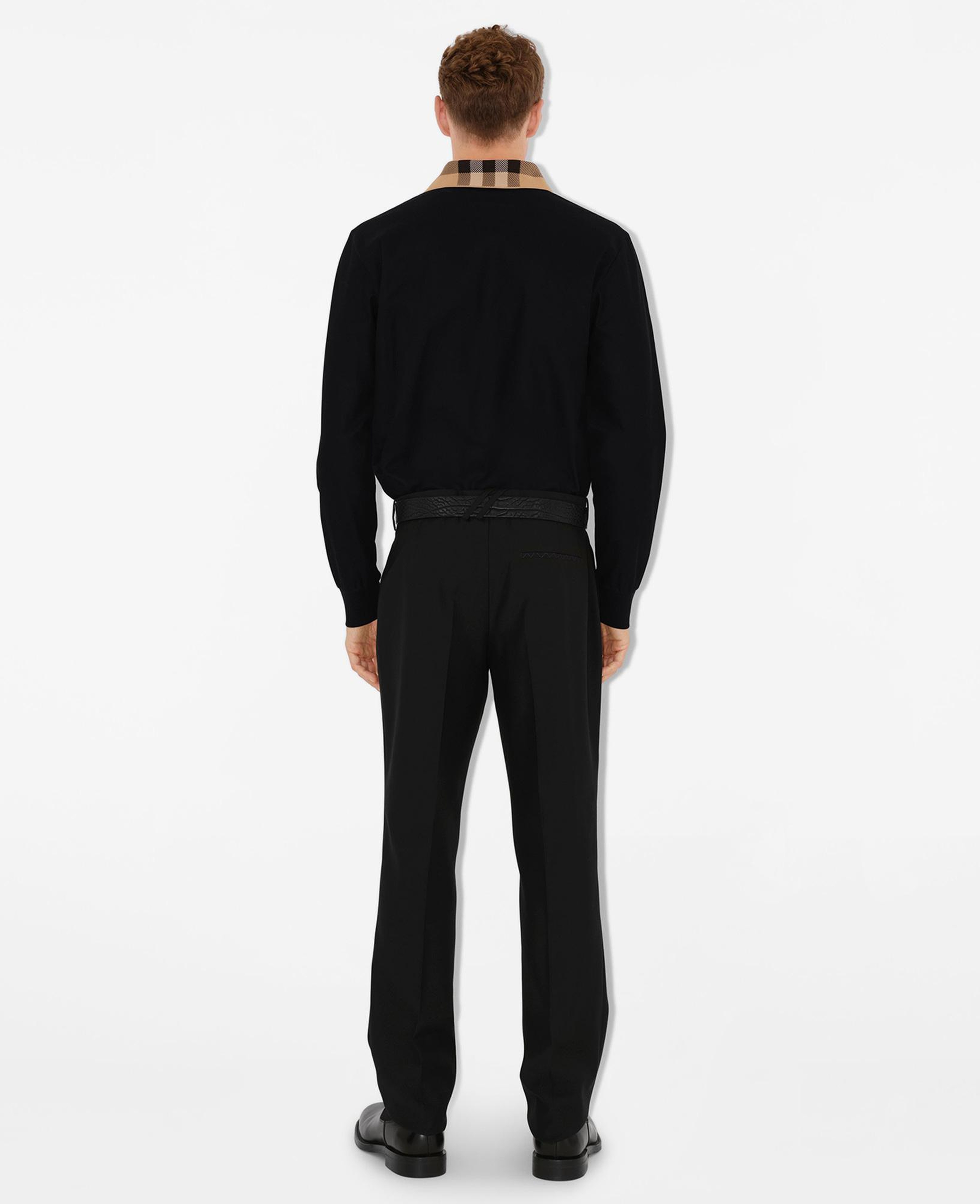 Burberry Pamuklu Erkek Siyah Polo