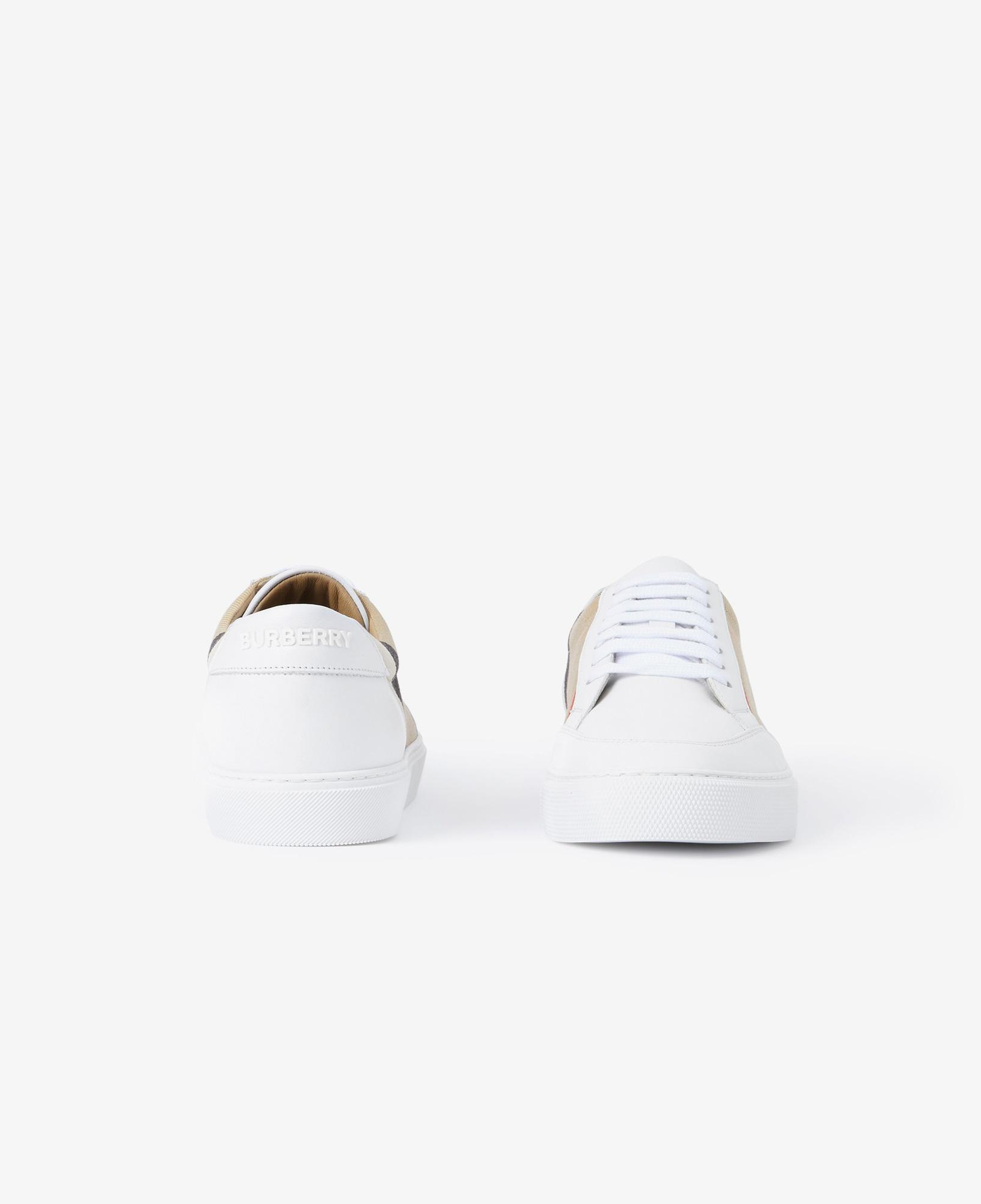 Burberry New Salmond House And Leather Kadın Beyaz Sneaker