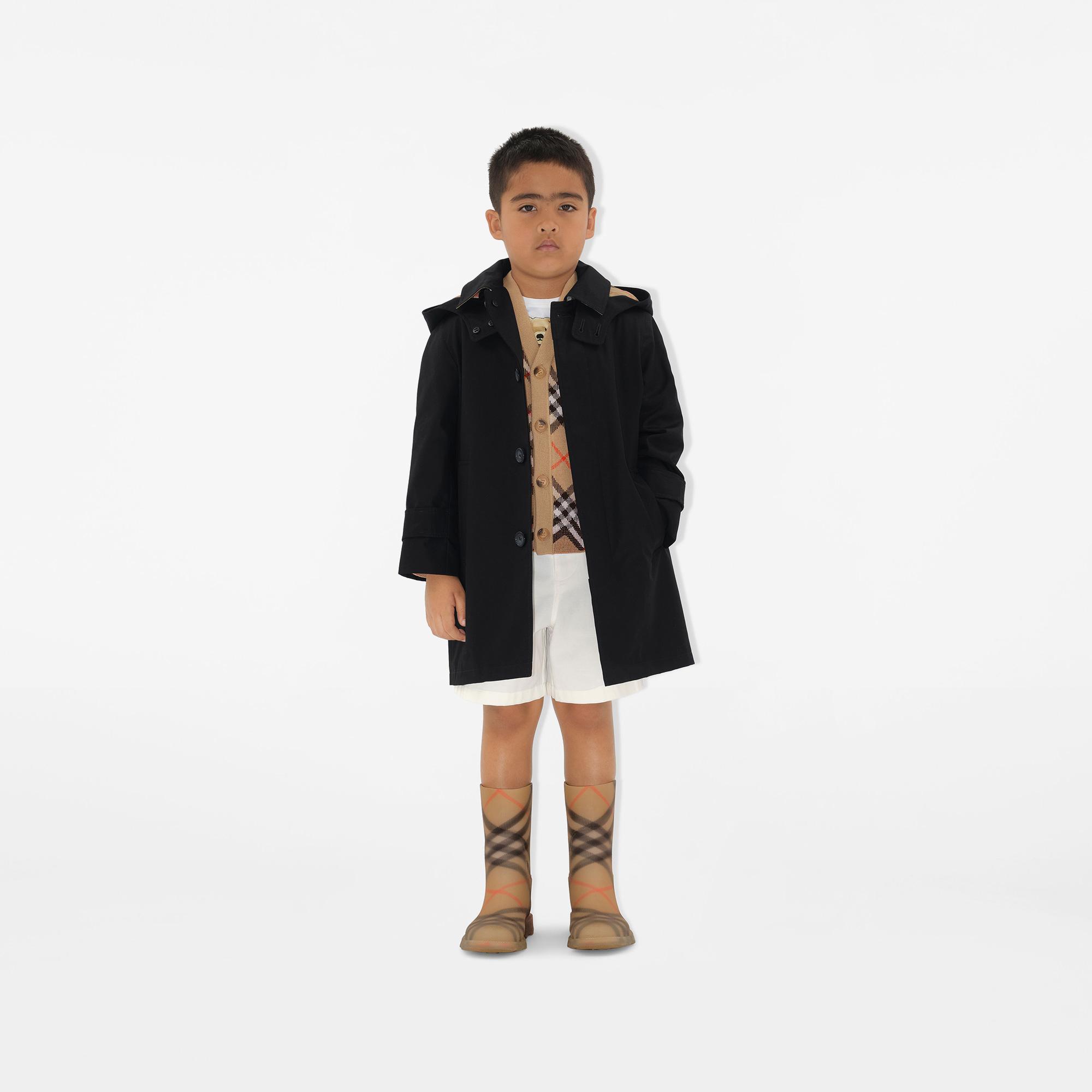 Burberry Çocuk Siyah Mont