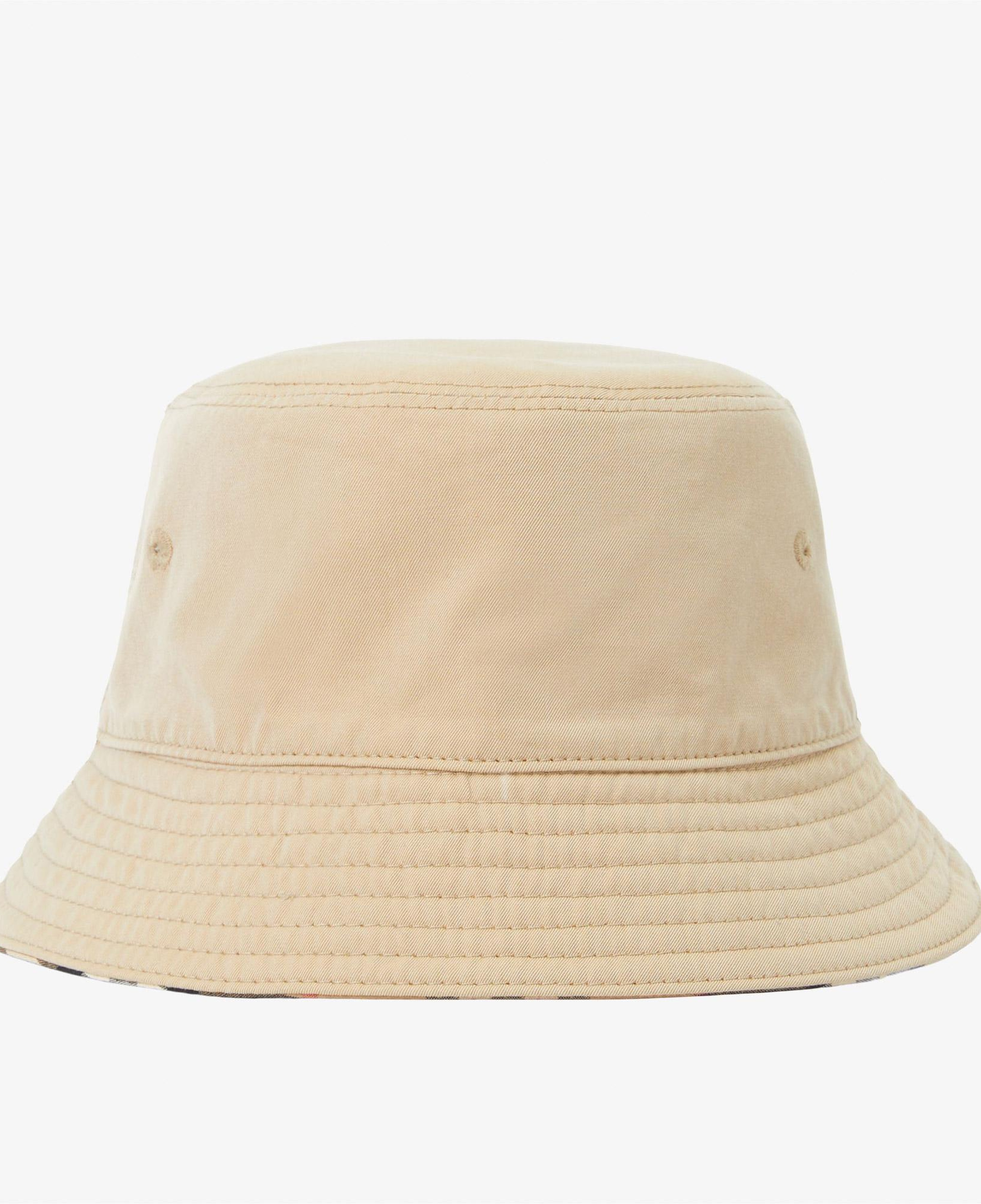 Burberry Gabardine Reversible Bucket Çocuk Bej Şapka