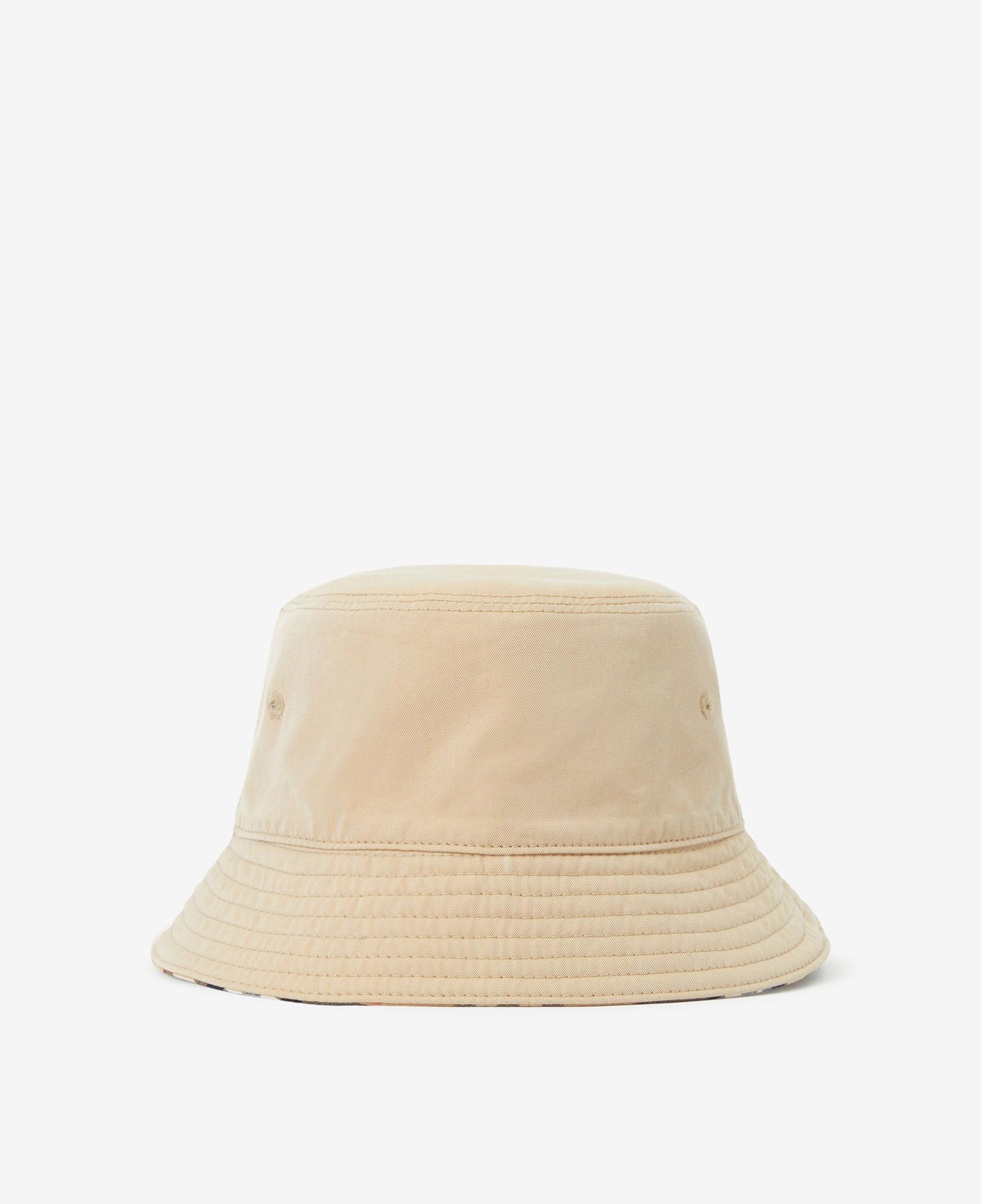 Burberry Gabardine Reversible Bucket Çocuk Bej Şapka