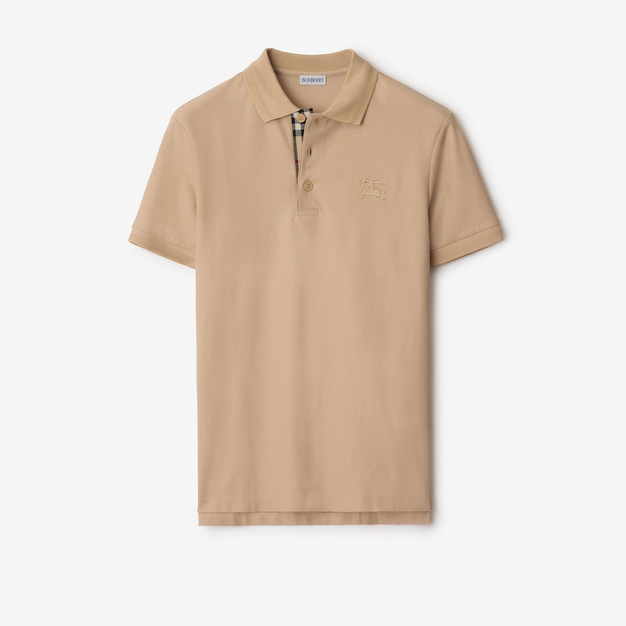 Burberry Eddie Cotton Erkek Bej Polo