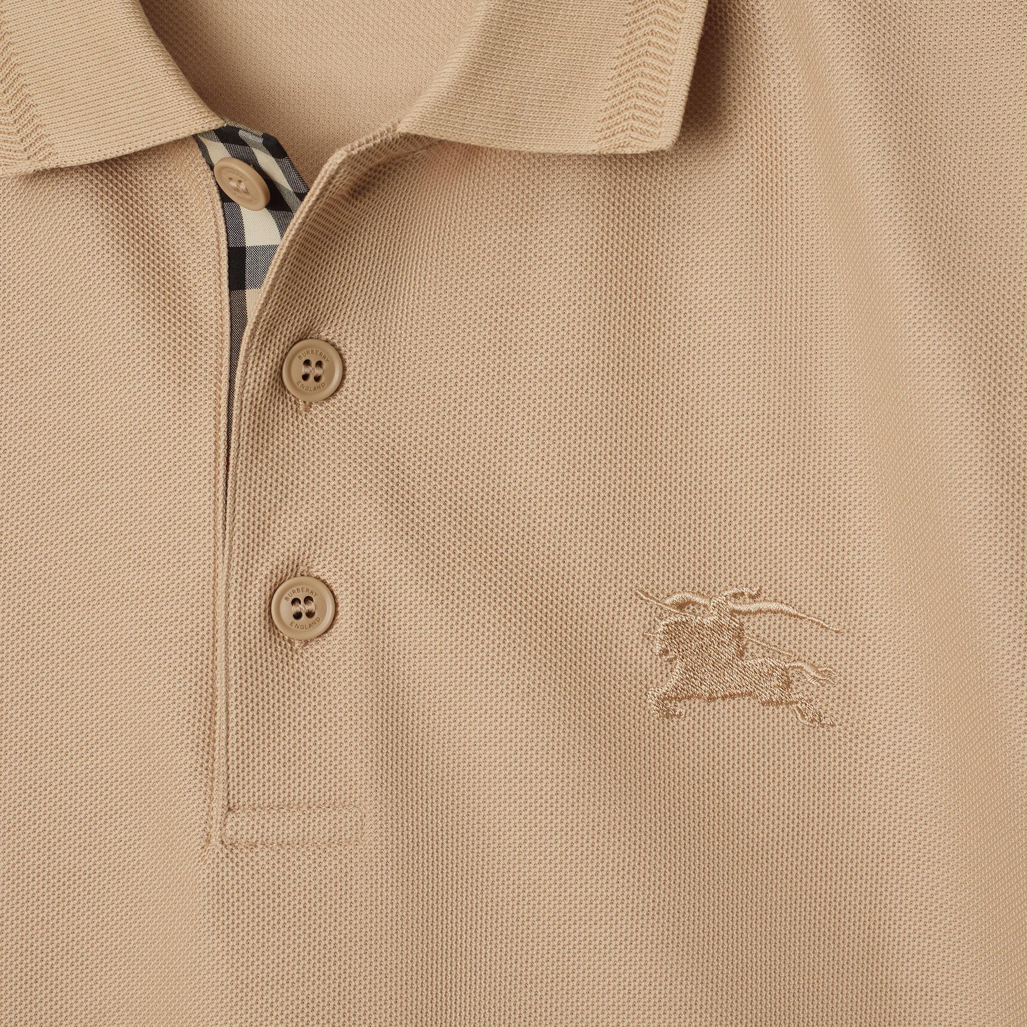 Burberry Eddie Cotton Erkek Bej Polo