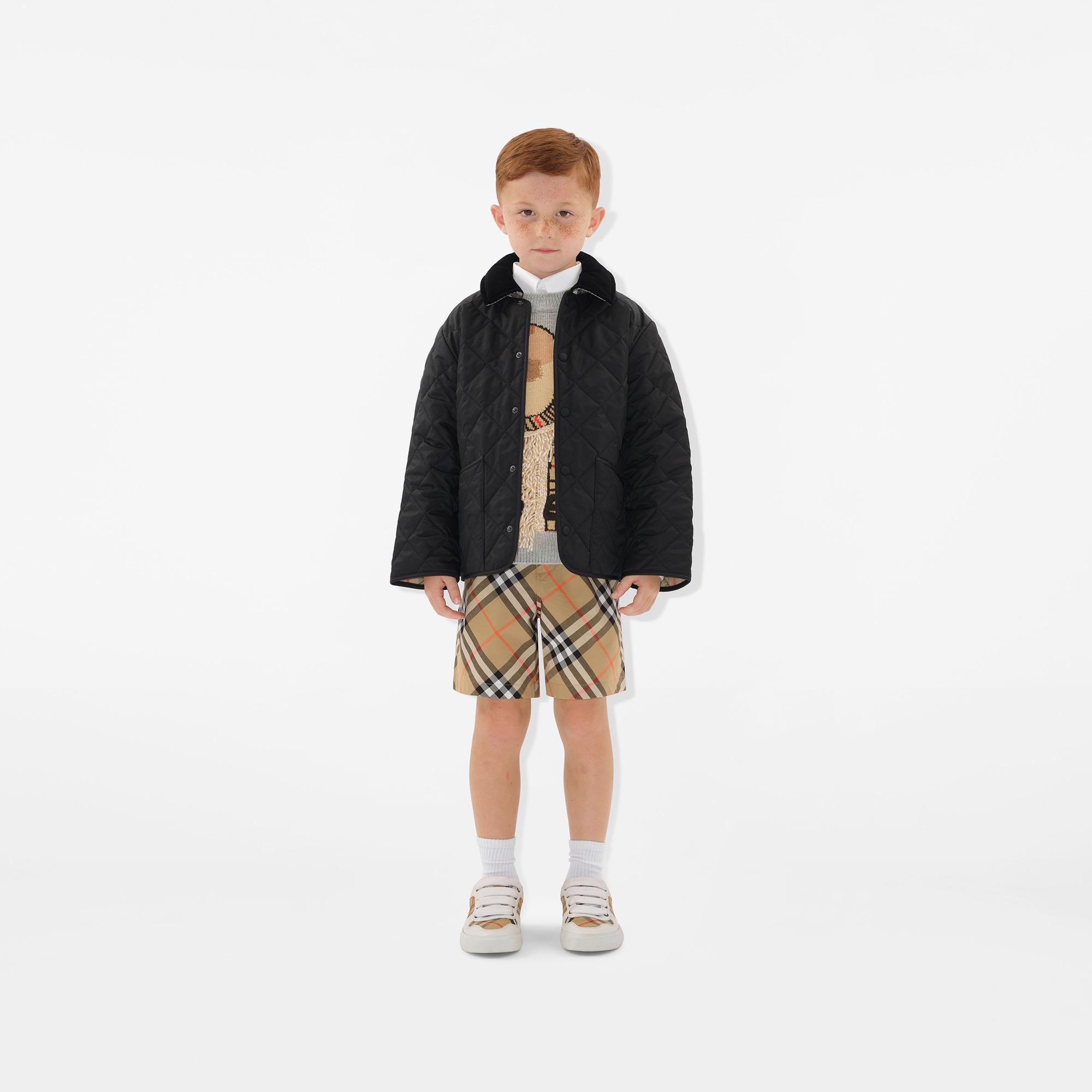 Burberry Çocuk Siyah Mont