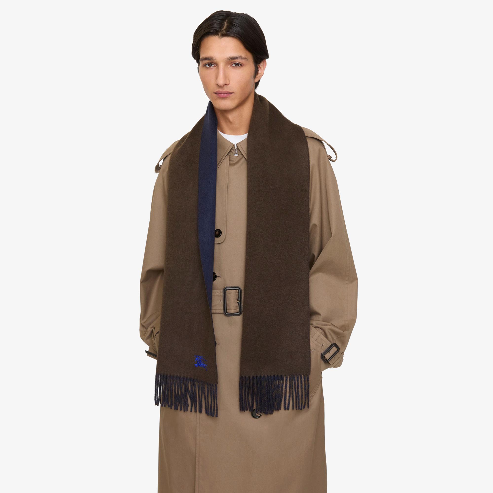 Burberry Knight Solid Reversible Cashmere Kadın Kahverengi Atkı