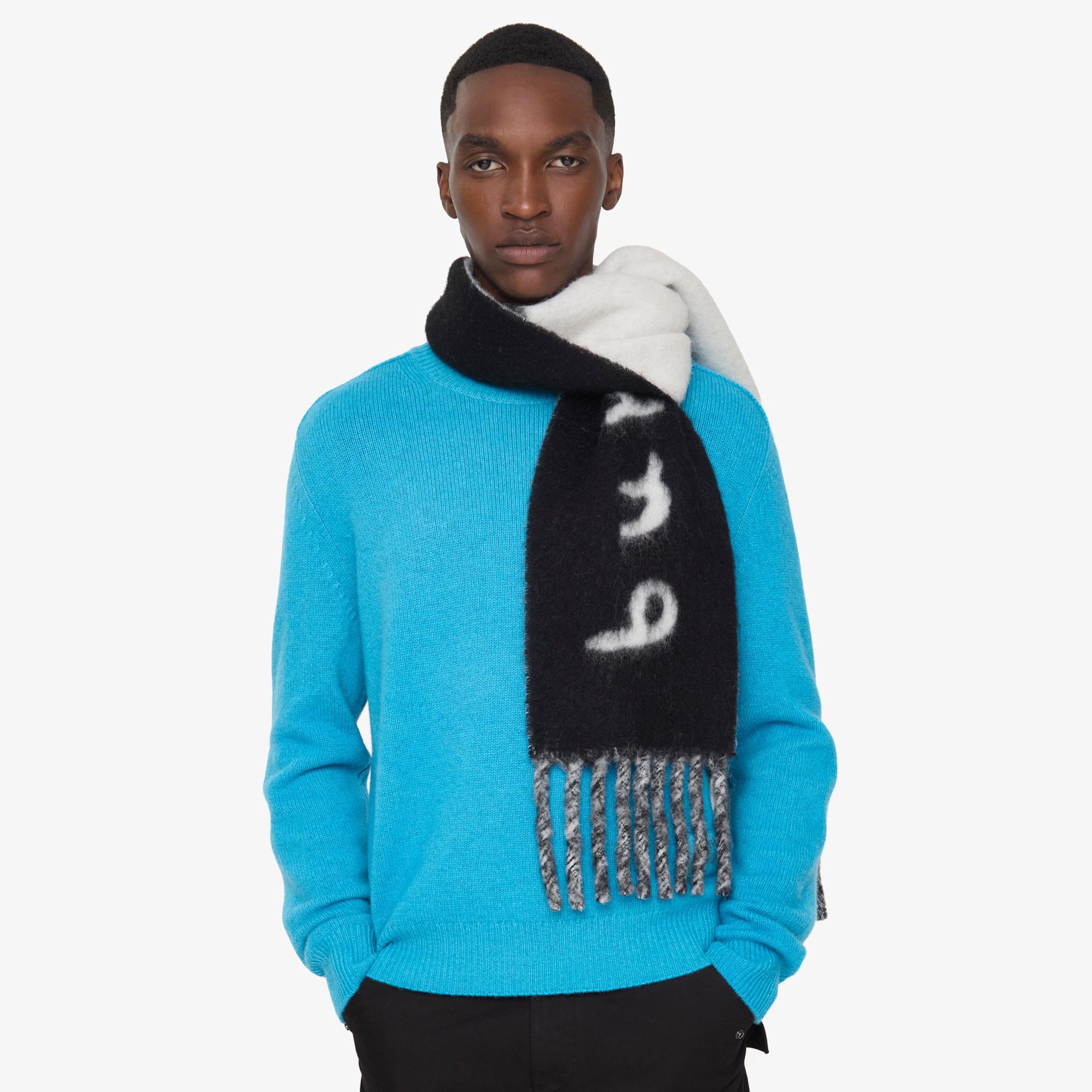 Burberry Text Jacquard Kadın Siyah Atkı