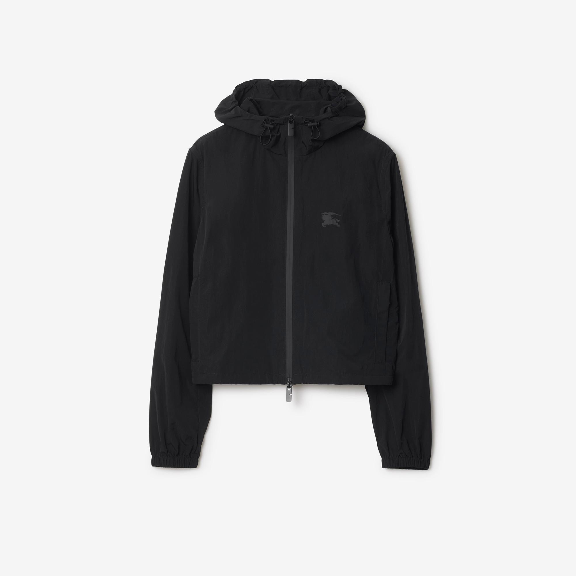 Burberry Tri Badge Nylon Kadın Siyah Ceket
