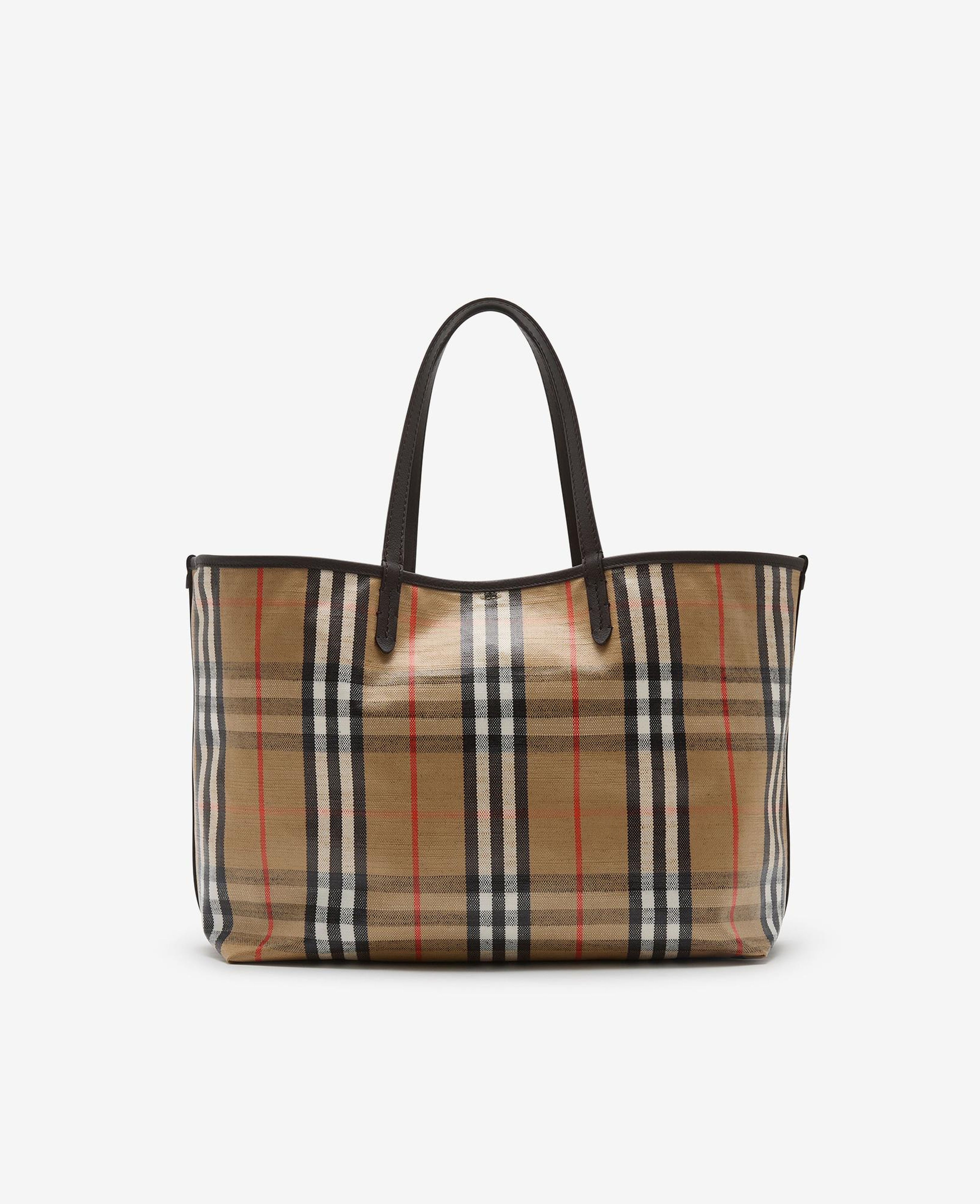 Burberry Medium Highlands Kadın Bej Tote Çanta