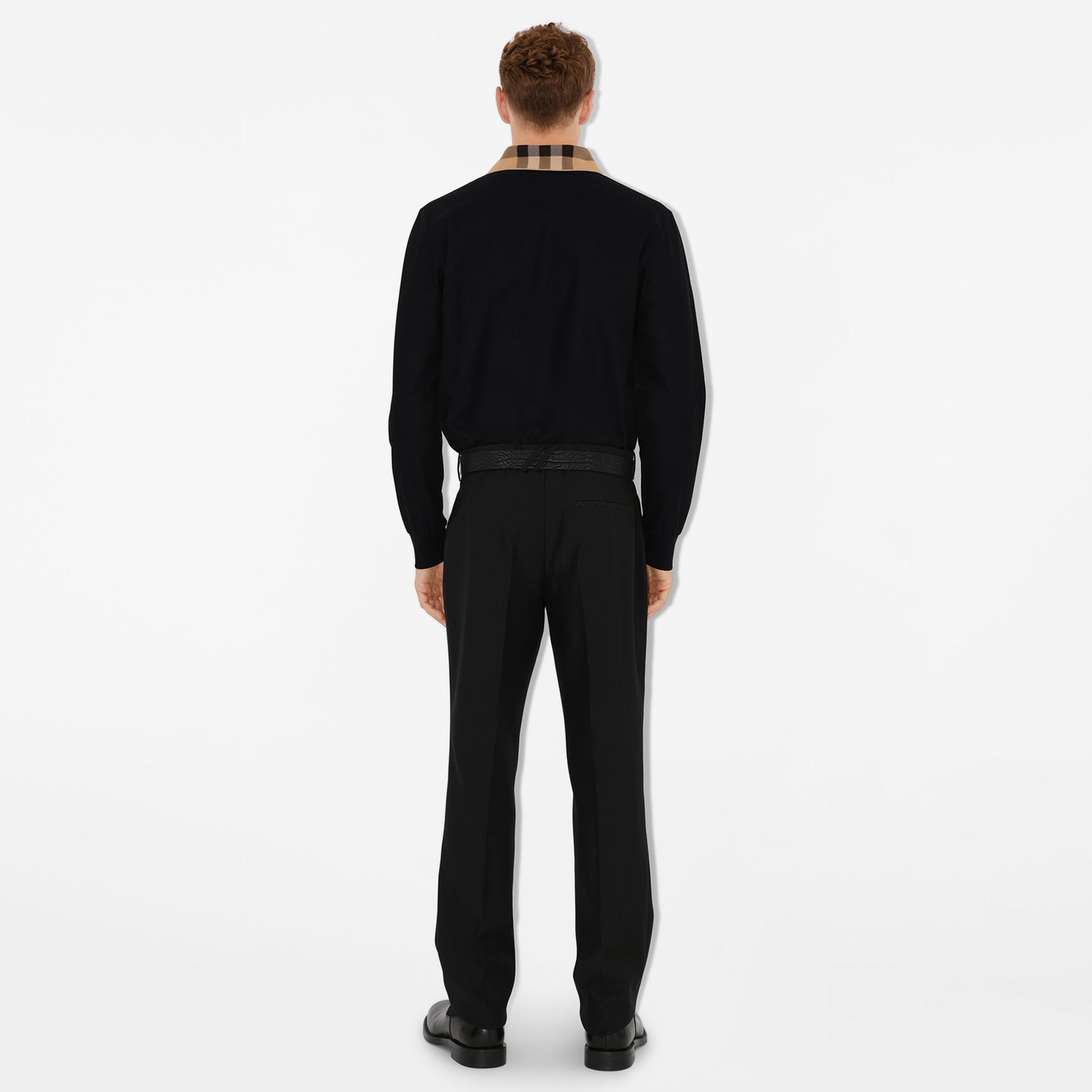 Burberry Pamuklu Erkek Siyah Polo