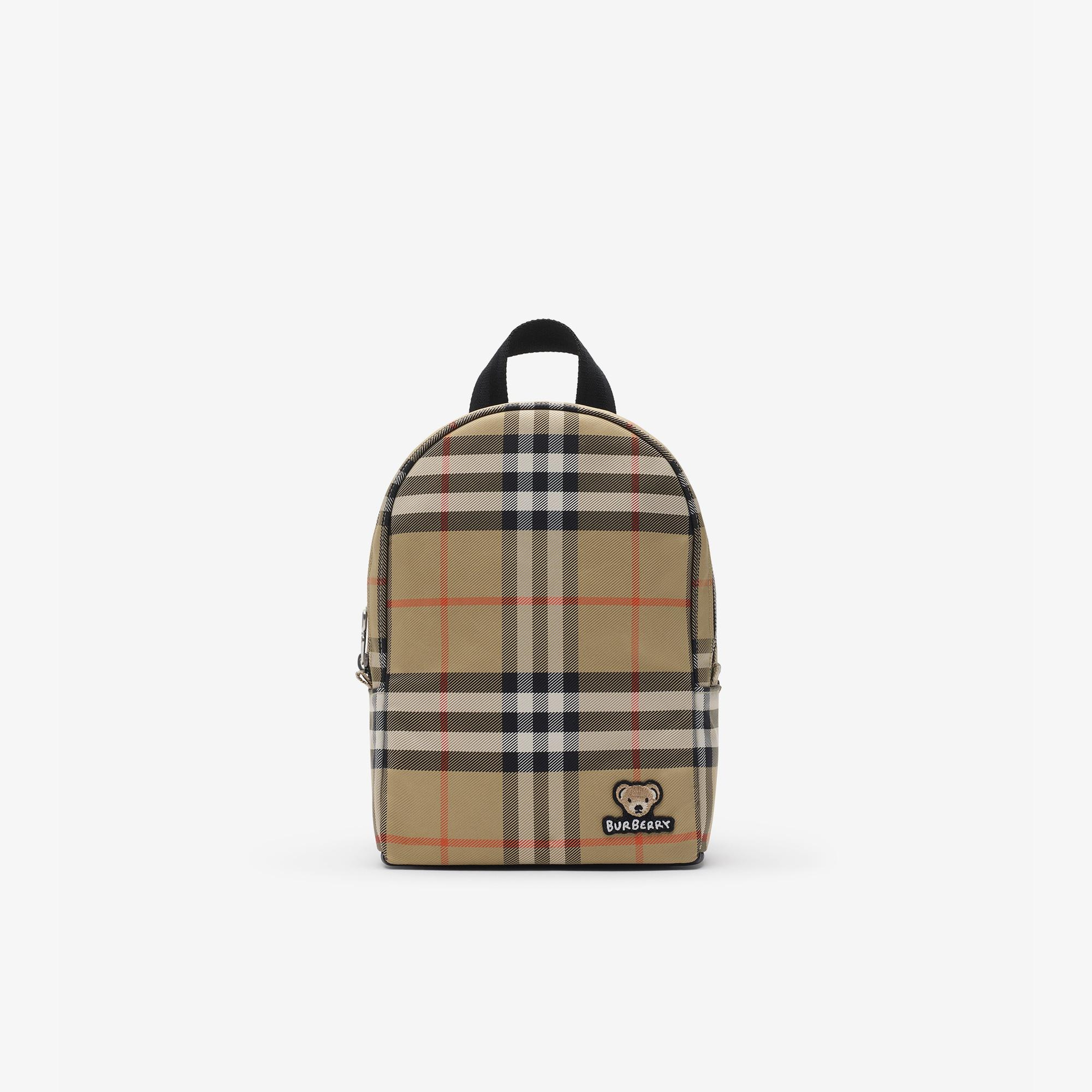Burberry Check Çocuk Bej Sırt Çantası