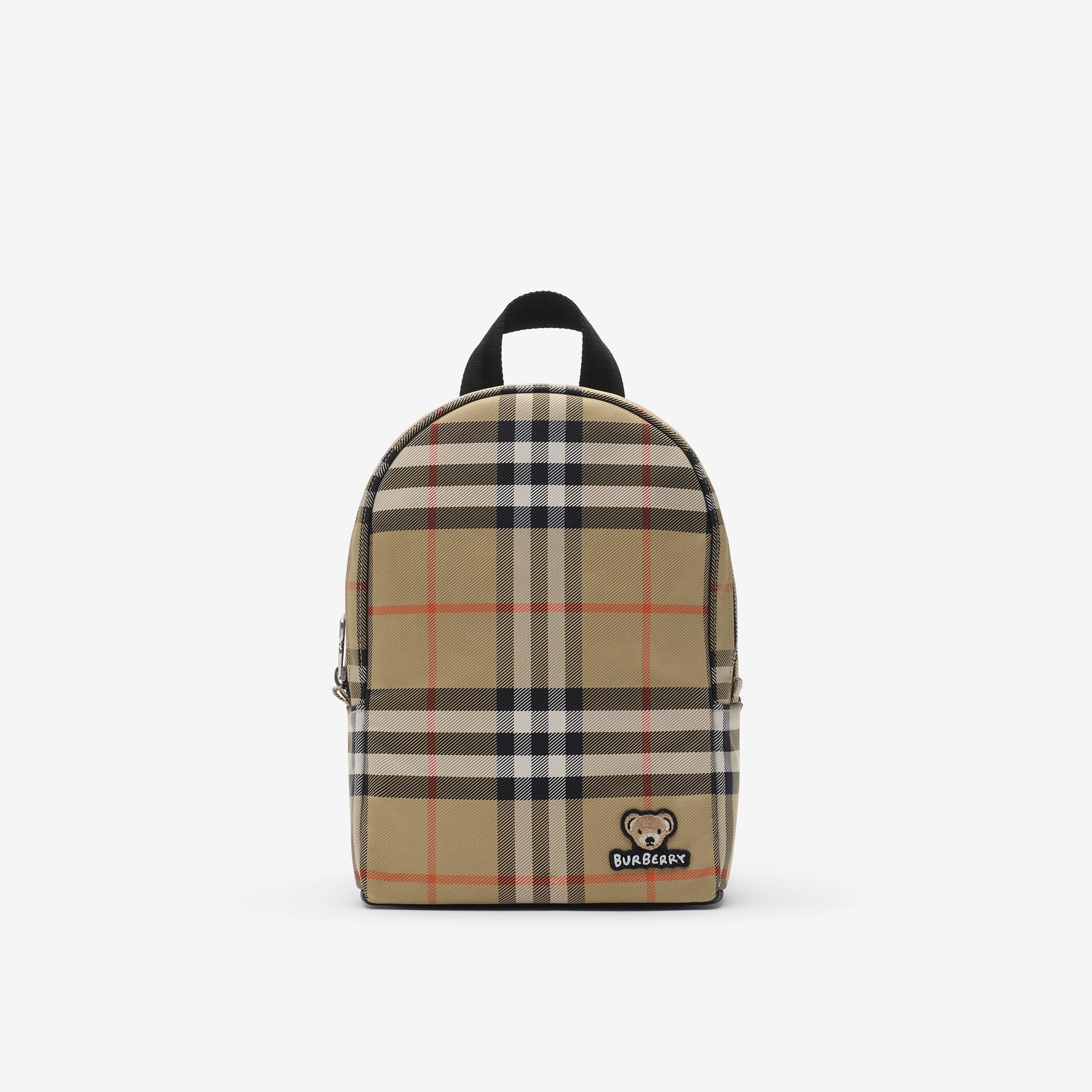 Burberry Check Çocuk Bej Sırt Çantası