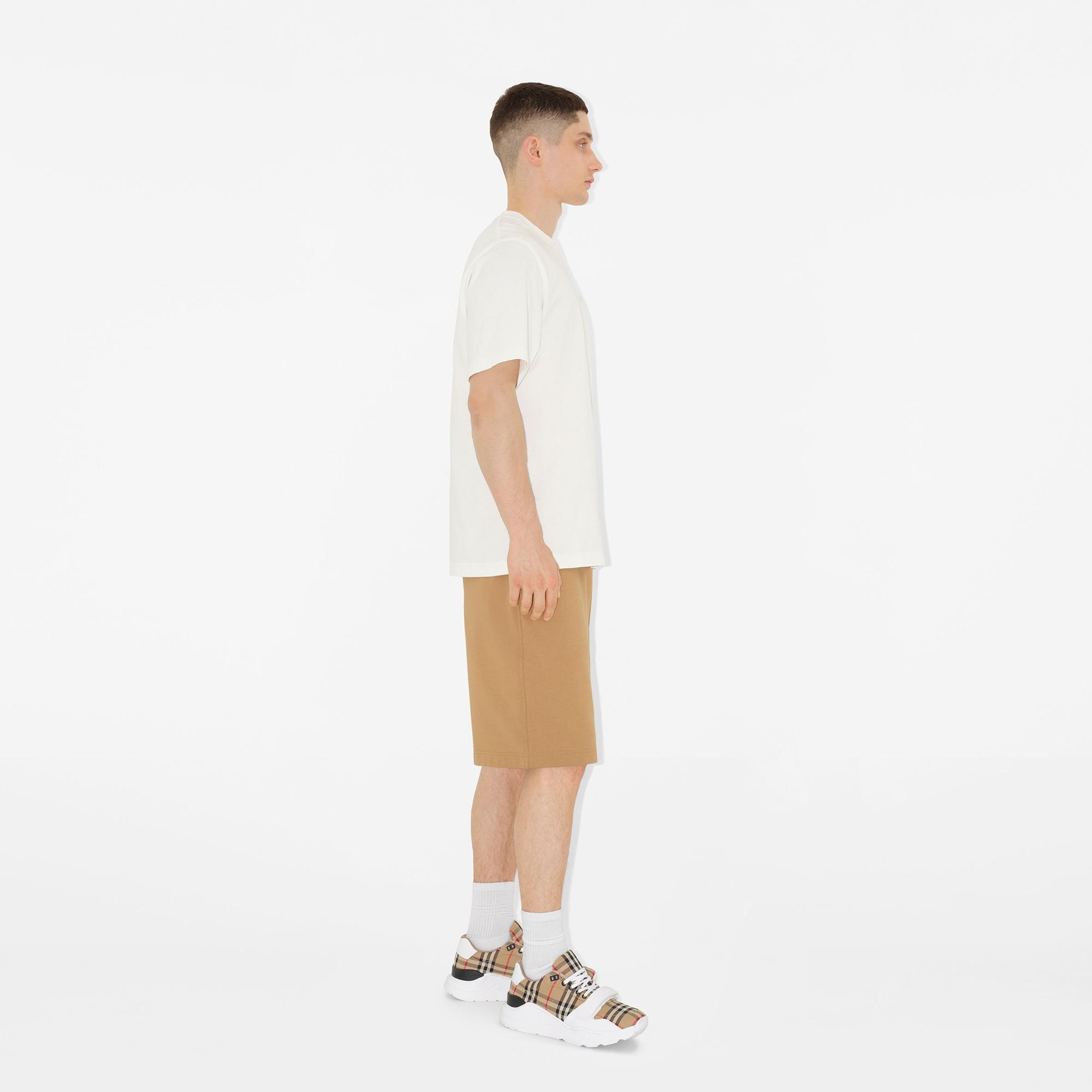 Burberry Check, Suede and Leather Erkek Bej Sneaker