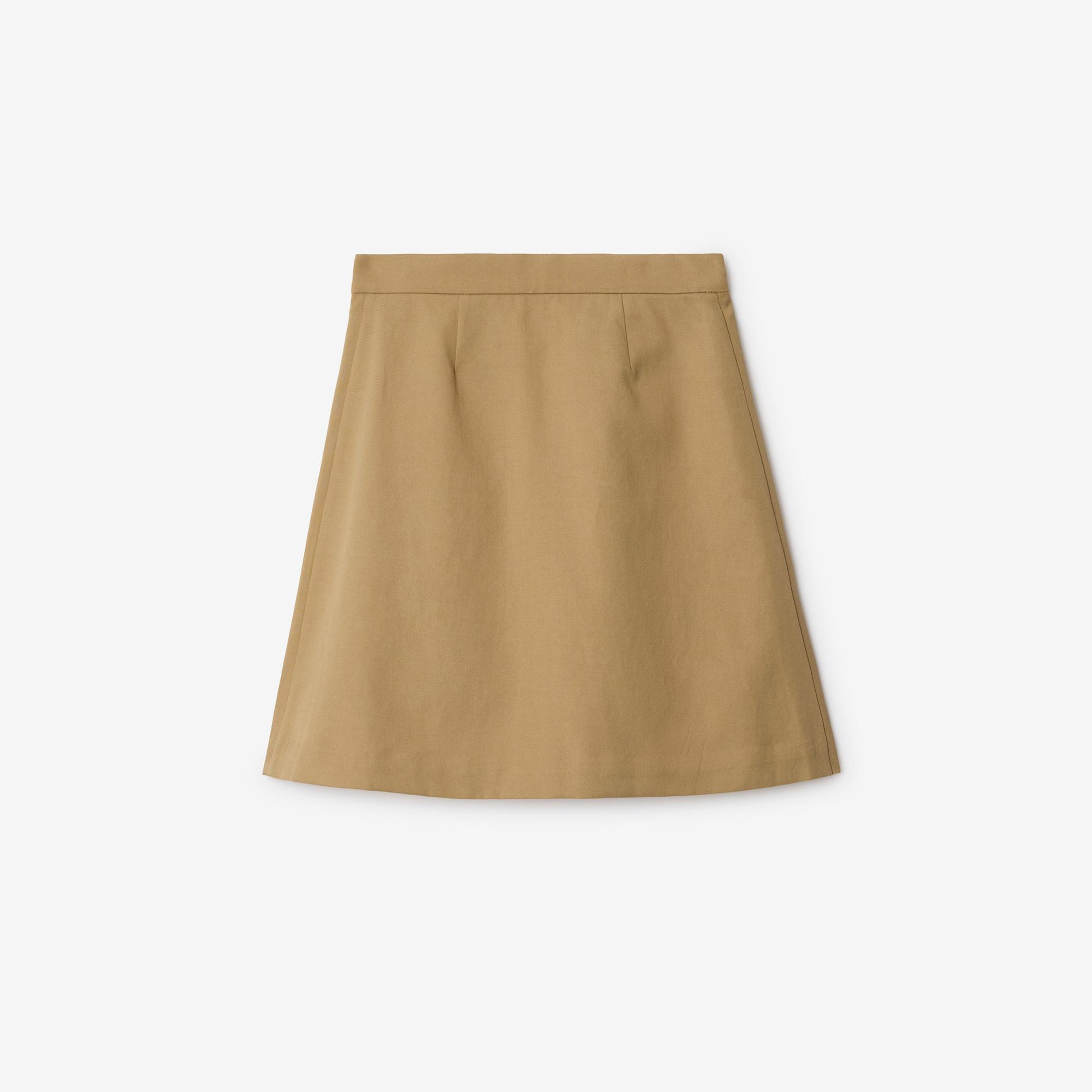 Burberry Ada Pleated Cotton Blend Çocuk Bej Etek